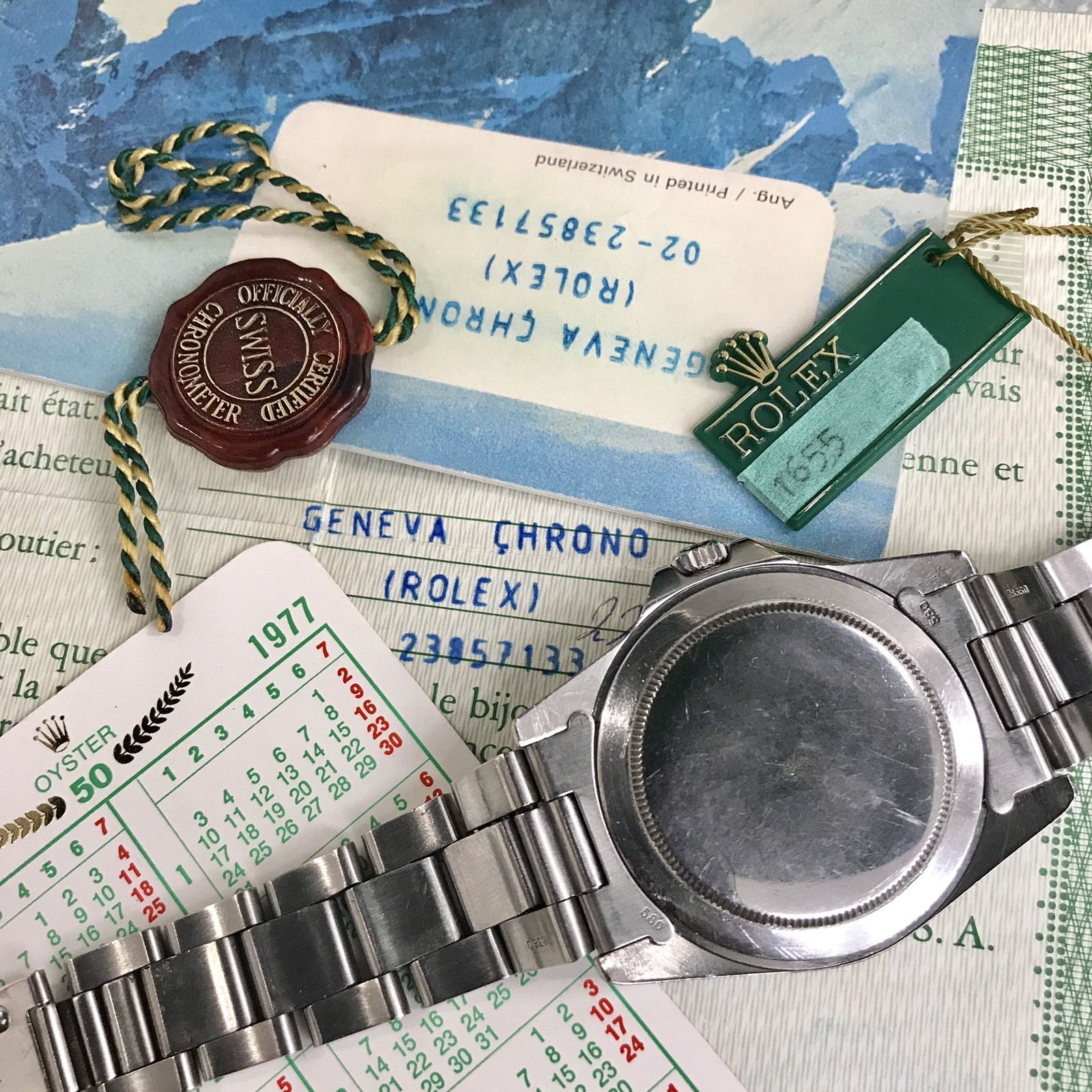 Rolex EXPLORER II 1655 STEVE McQUEEN 4M SERIAL 1976 Full Set Paper