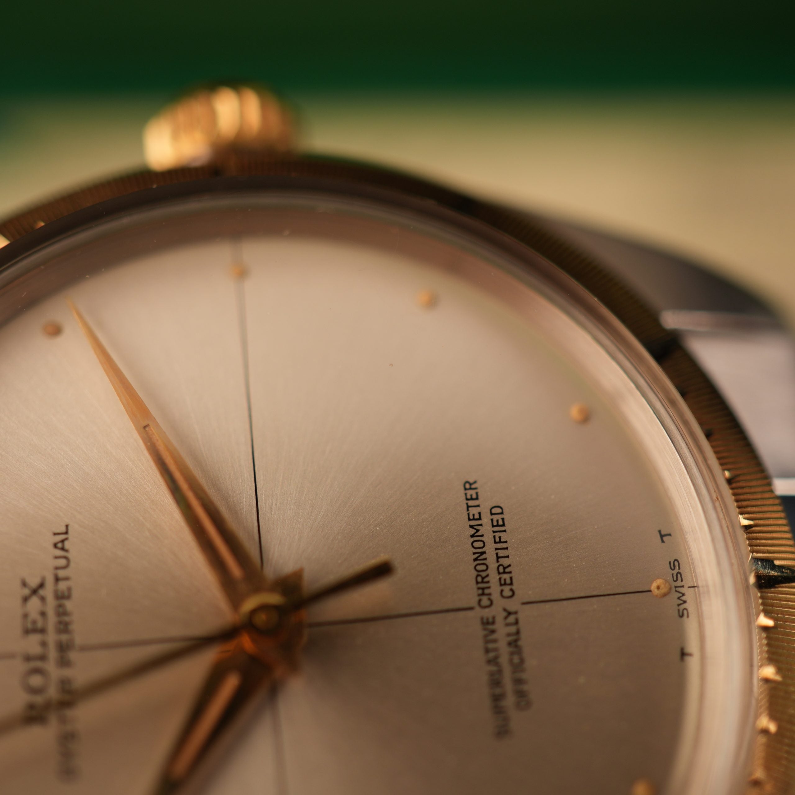 1964 NOS Rolex Oyster Perpetual Zephyr 1008 New Old Stock Steel and Yellow Gold Full Set