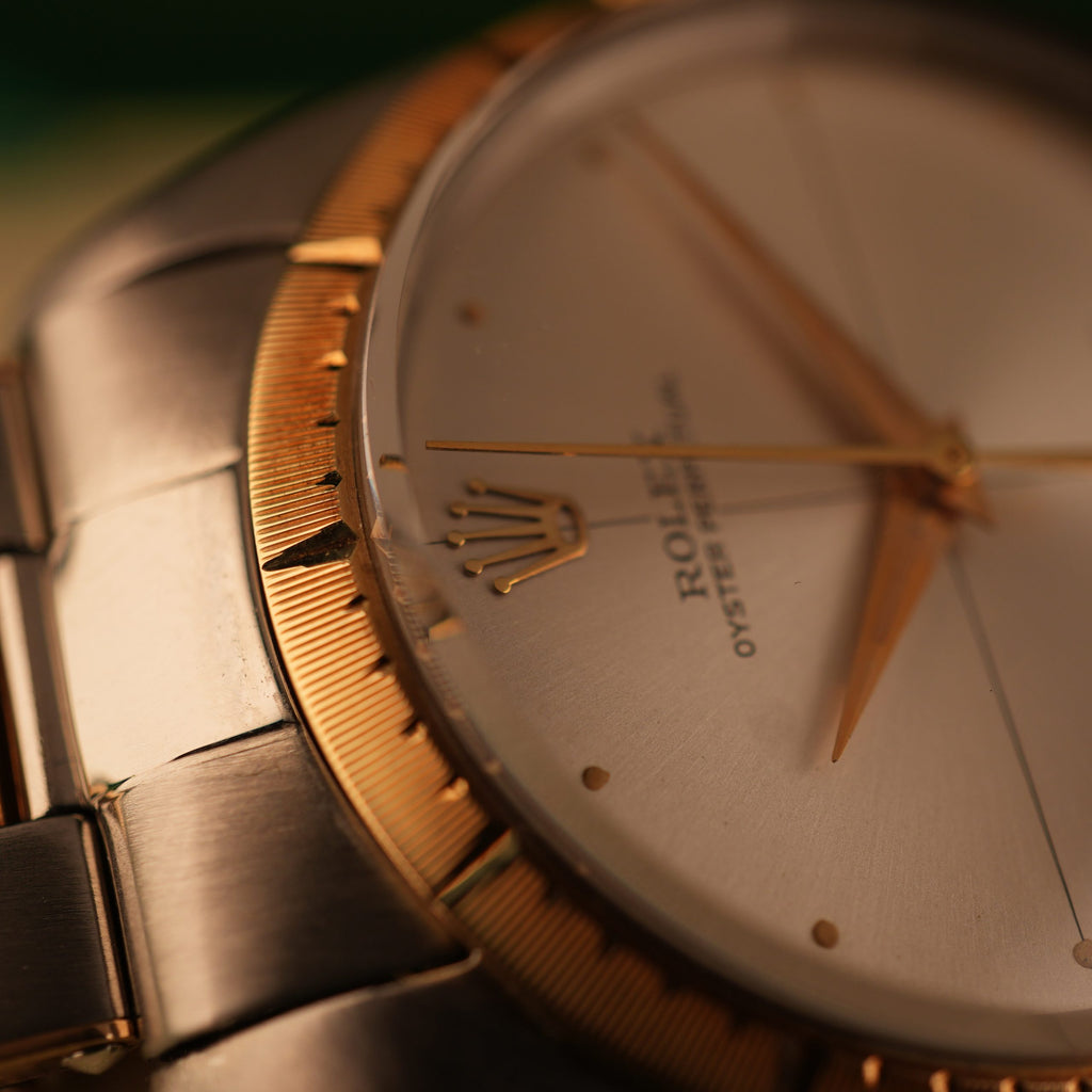 1964 NOS Rolex Oyster Perpetual Zephyr 1008 New Old Stock Steel and Yellow Gold Full Set