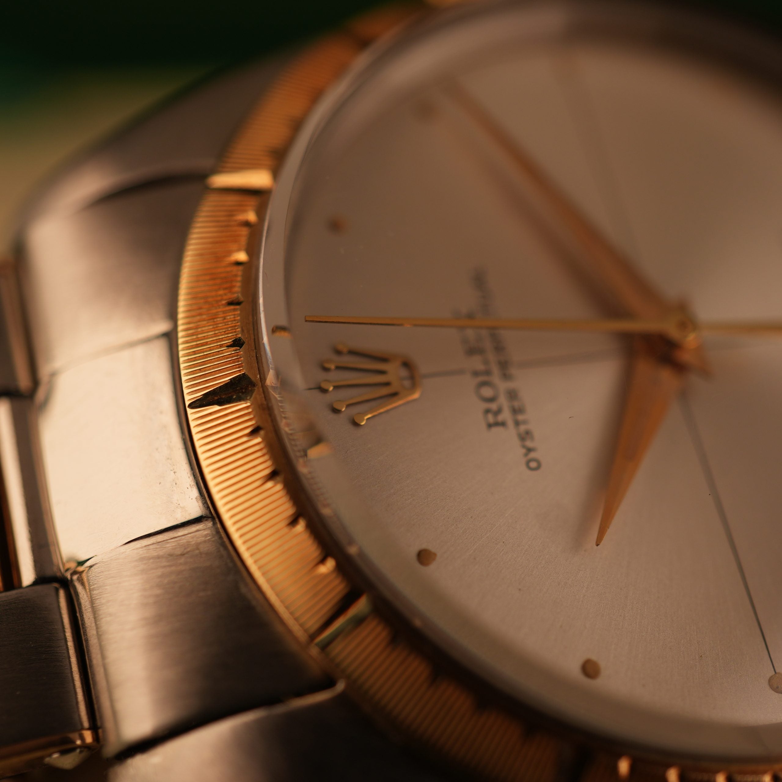 1964 NOS Rolex Oyster Perpetual Zephyr 1008 New Old Stock Steel and Yellow Gold Full Set
