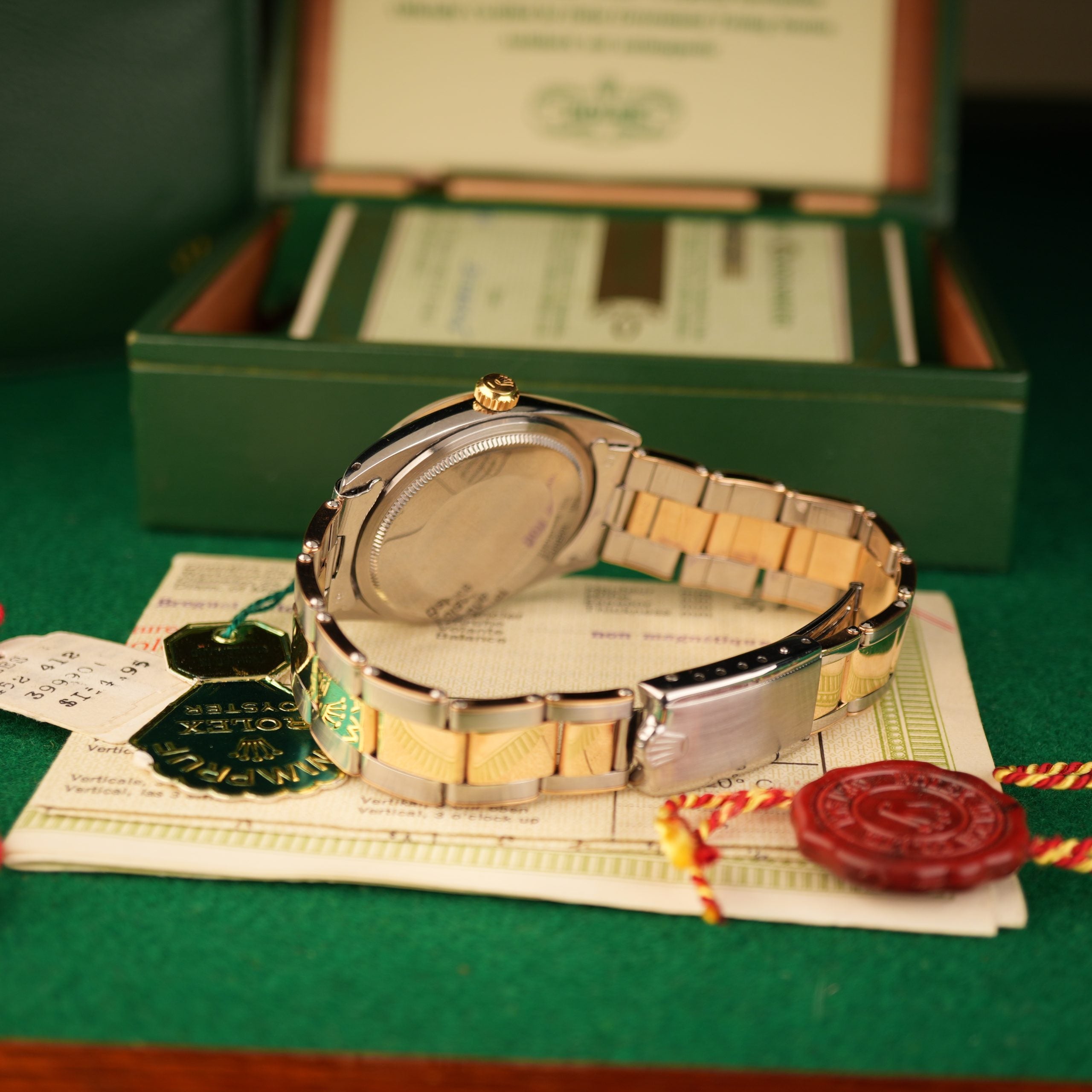 1964 NOS Rolex Oyster Perpetual Zephyr 1008 New Old Stock Steel and Yellow Gold Full Set