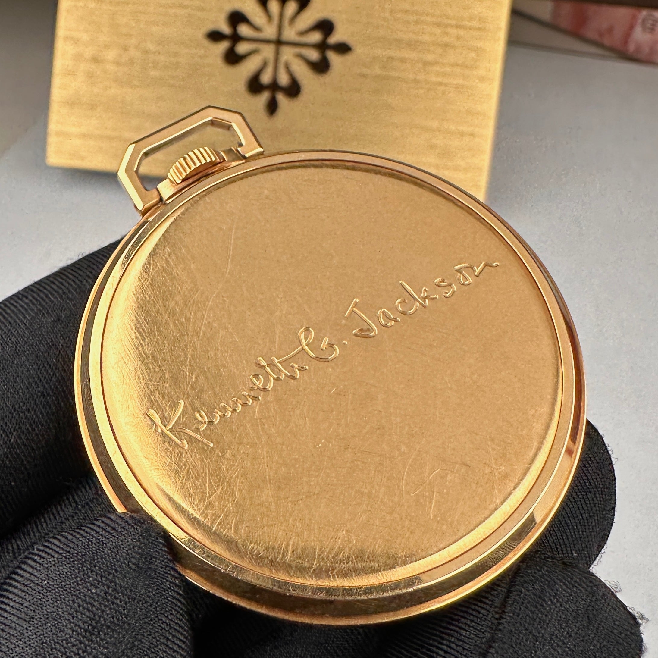 1940’s Patek Philippe Ref 600 Large Pocket watch 18k Gold Belong to NFL Player