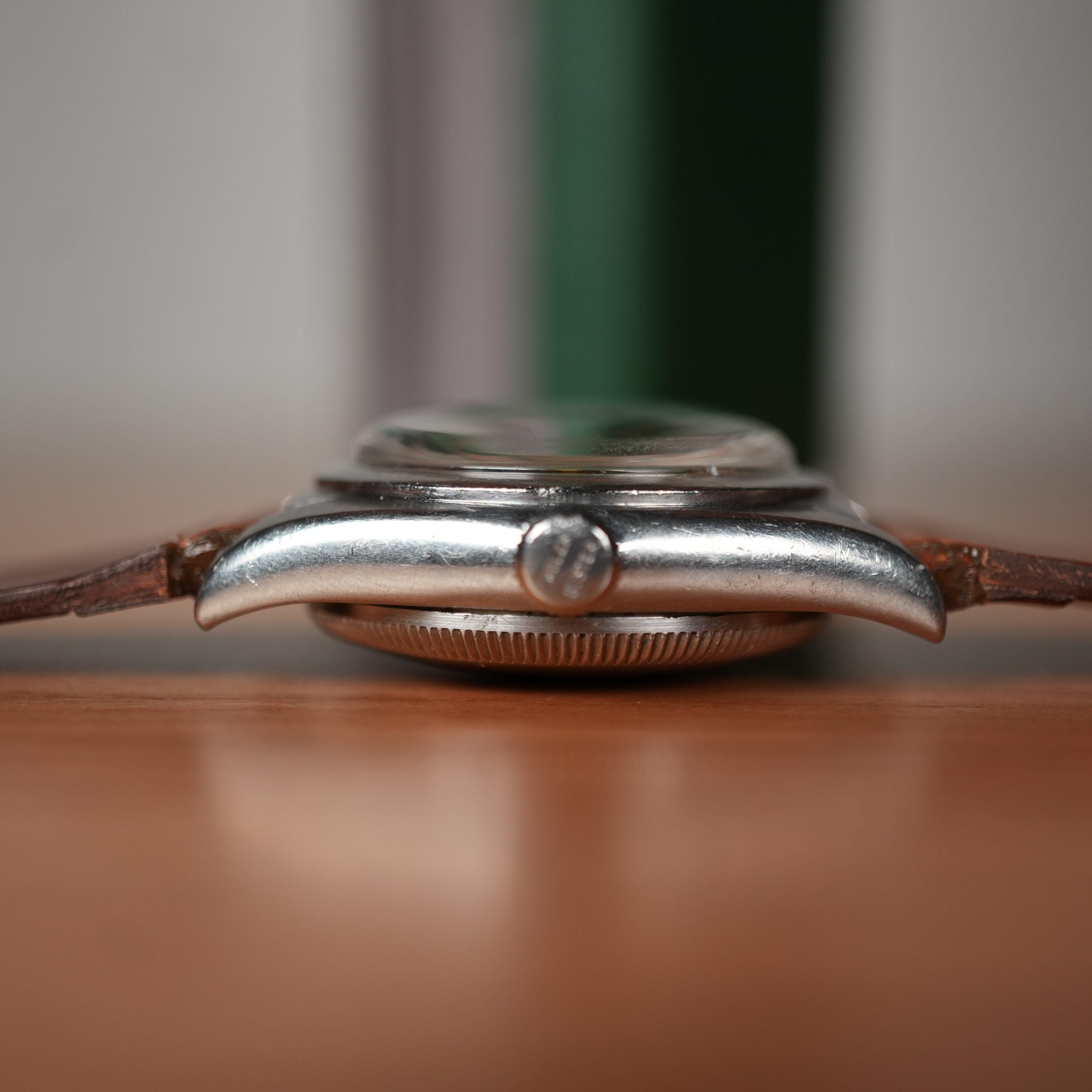 1941 Rolex Oyster Perpetual 2940 Bubbleback Full Tropical Brown Caramel Gilt Dial