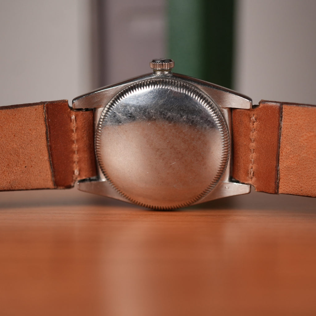 1941 Rolex Oyster Perpetual 2940 Bubbleback Full Tropical Brown Caramel Gilt Dial