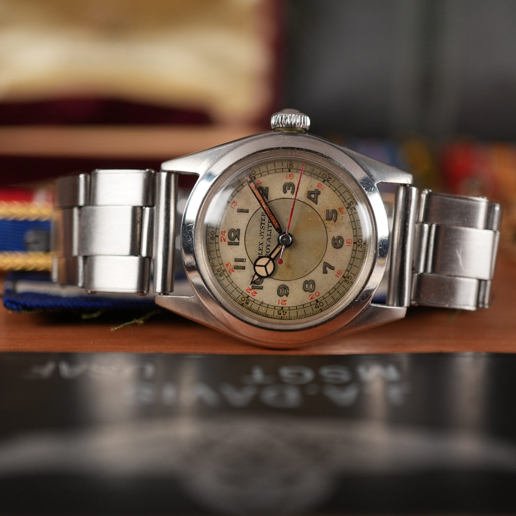 1942 Rolex Oyster Royalite 4220 USAF Army Provenance Pilot Dial Box and Papers