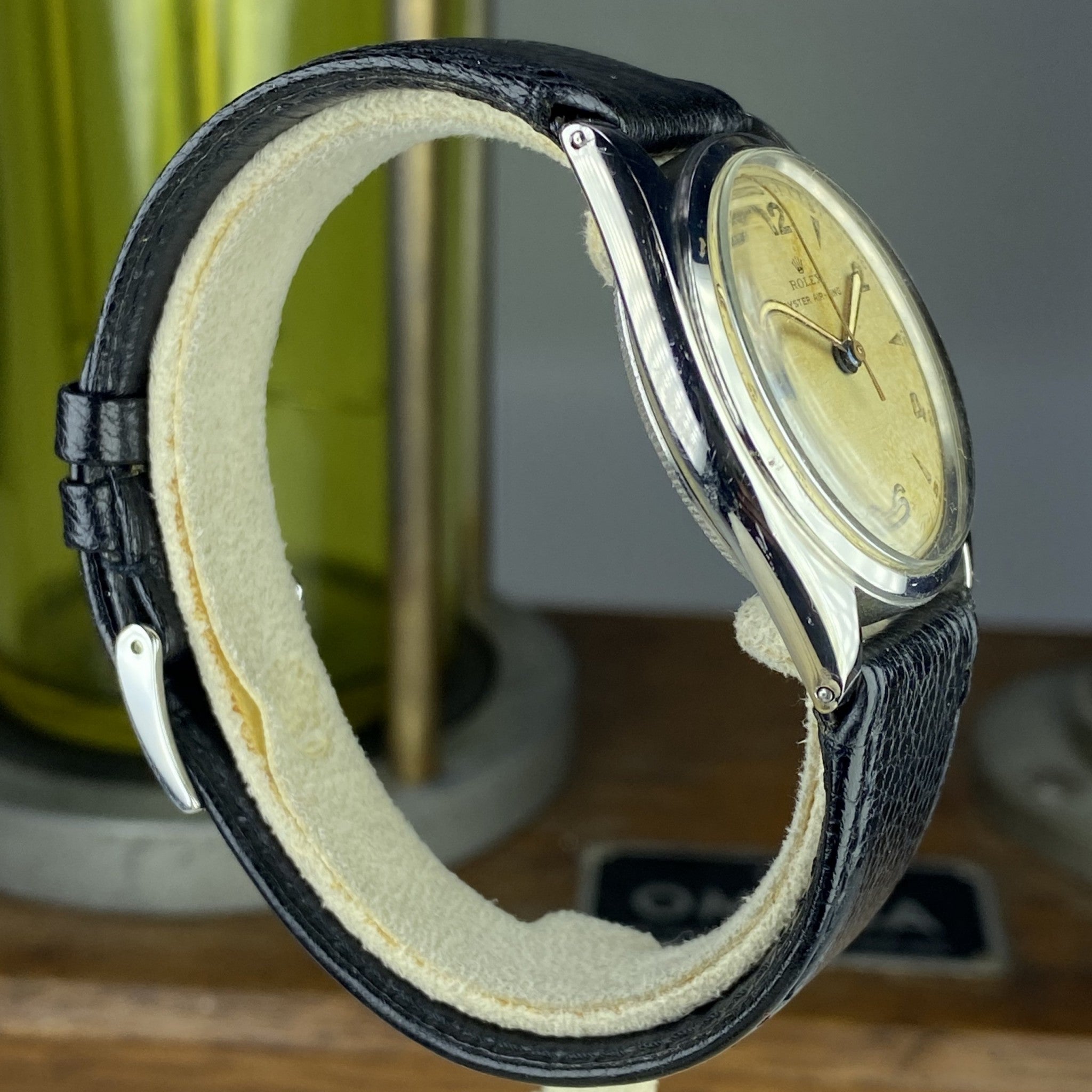 1946 Vintage Rolex Oyster Air-King 4365 First Generation Rhodium Dial
