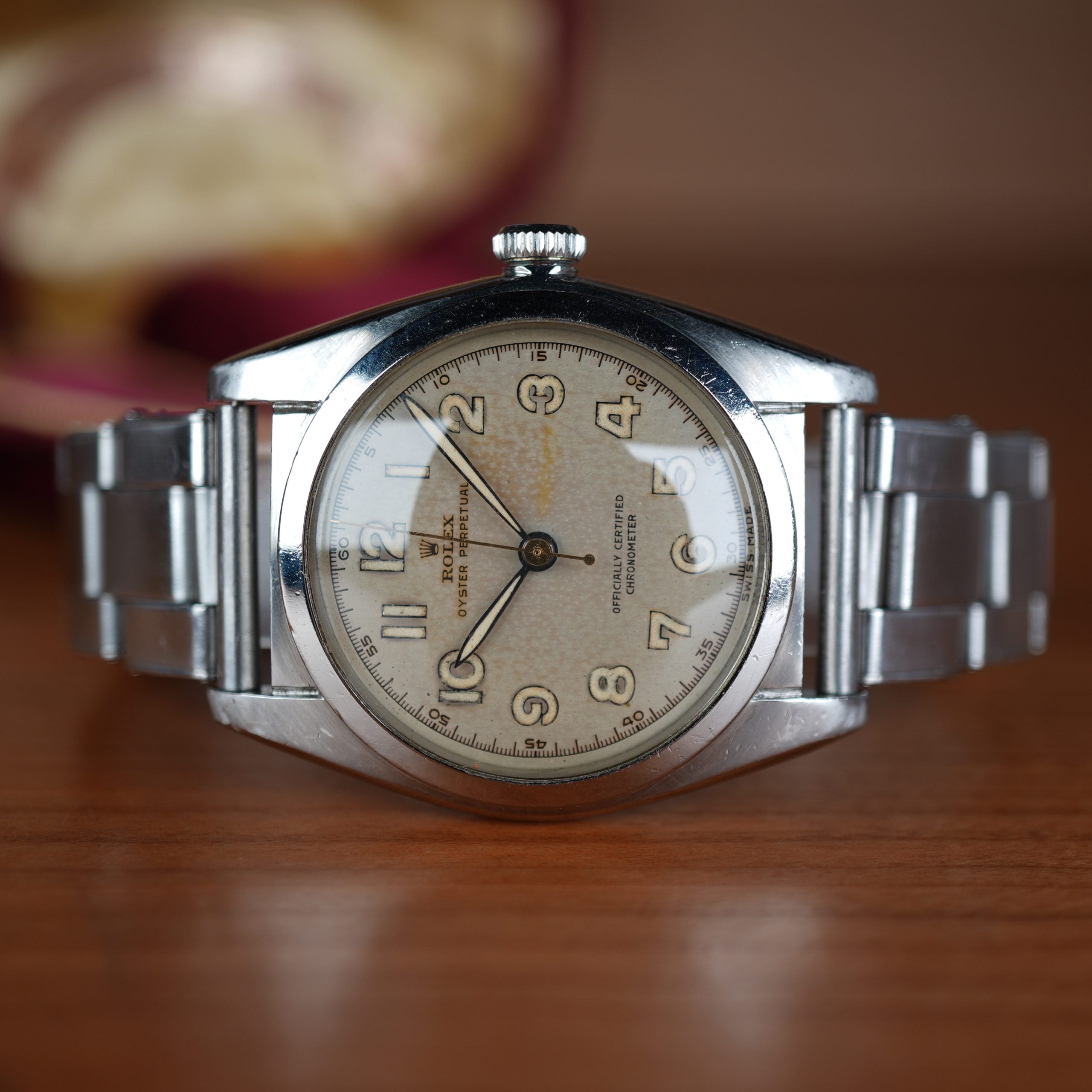 1948 Rolex 5050 Oyster Perpetual Bubbleback Mint Condition