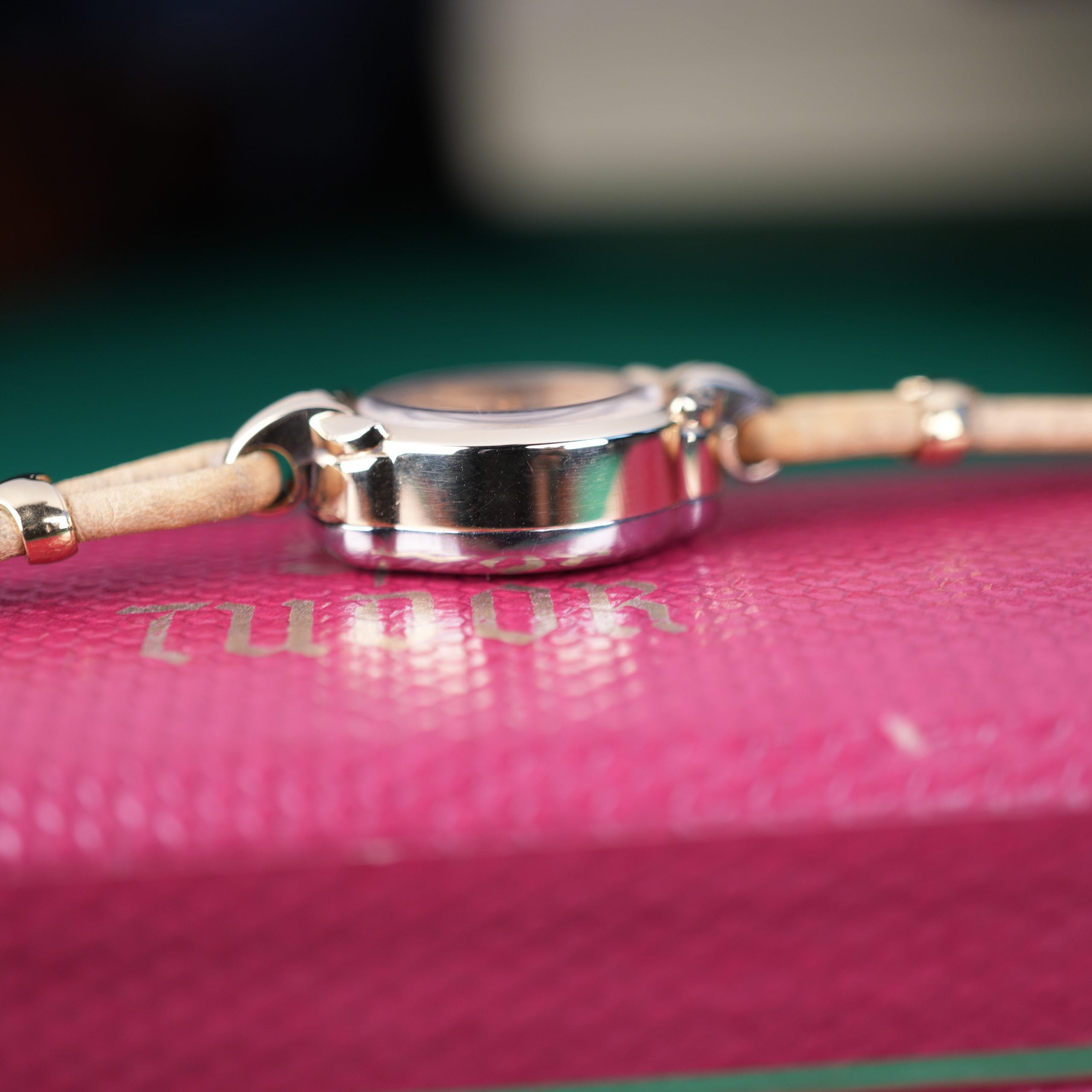 1950’s Rolex Tudor Ref. 577 Ladies Watch New Old Stock Manual Wind Gold Plated Original Box and Stickers