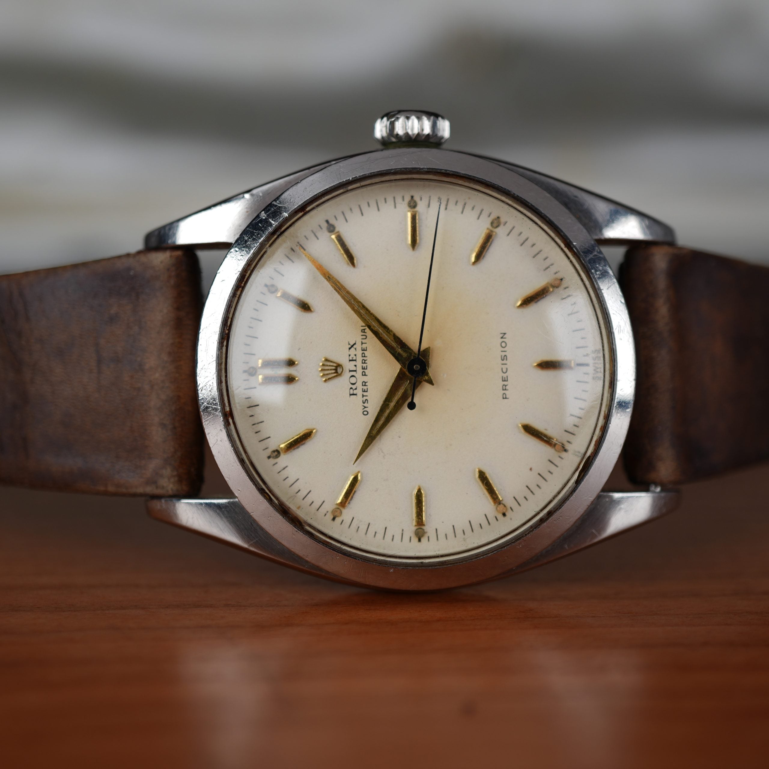 1953 Rolex 6298 Oyster Perpetual 36mm Pre-Explorer Unpolished