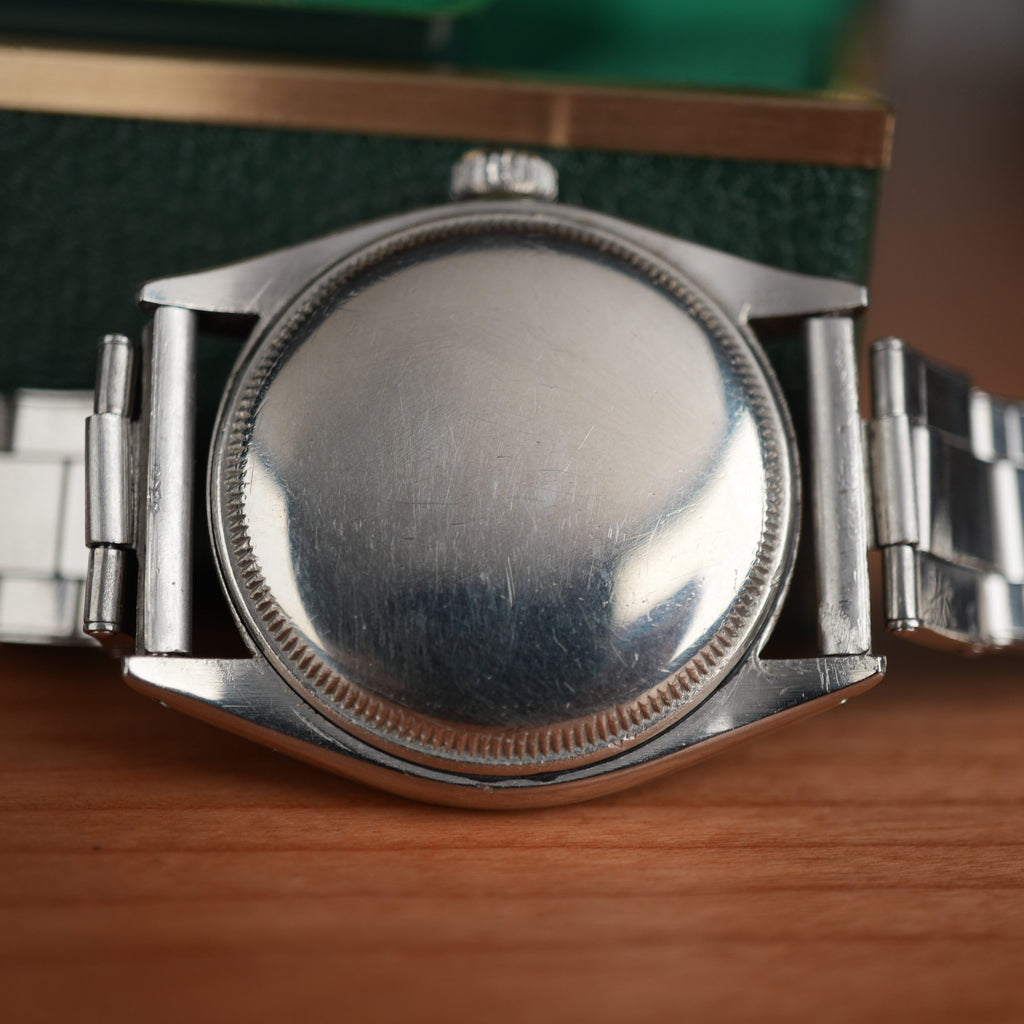1953 Rolex Oyster Perpetual 6084 Very Early Production with Rare Diamond Shaped Marker Radium Factory Dial