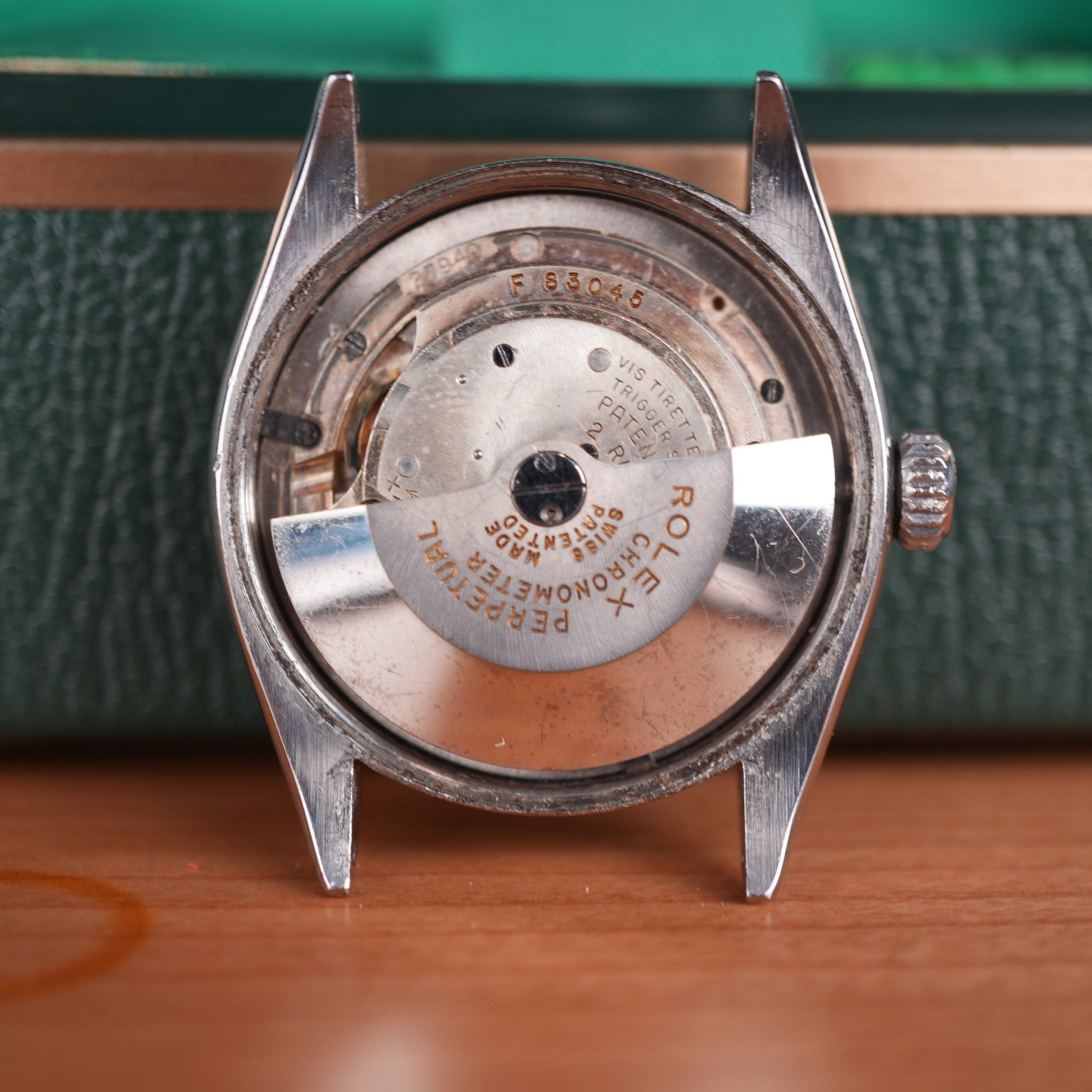 1953 Rolex Oyster Perpetual 6084 Very Early Production with Rare Diamond Shaped Marker Radium Factory Dial
