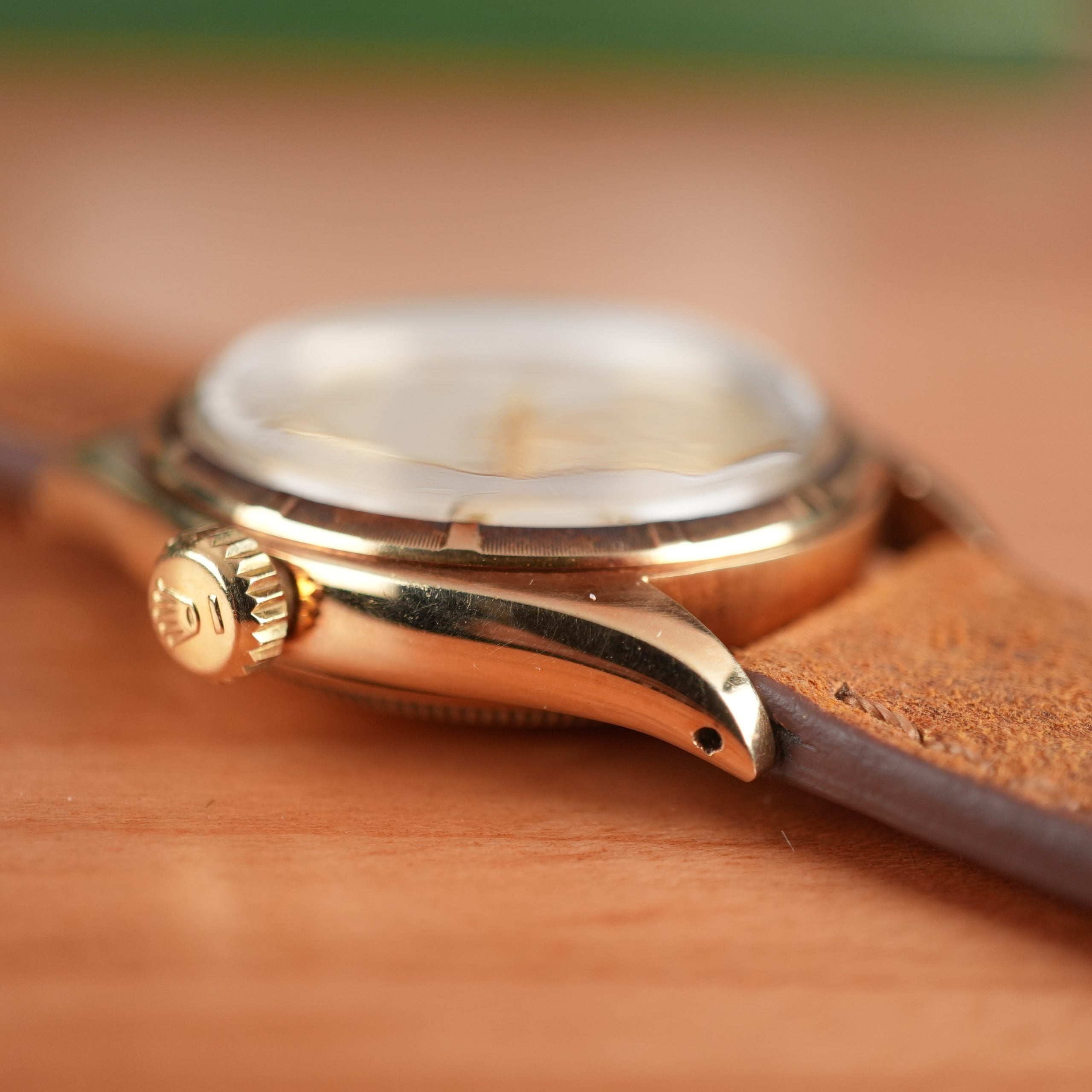 1953 Rolex Oyster Perpetual 6085 14k Yellow Gold Unpolished With Box