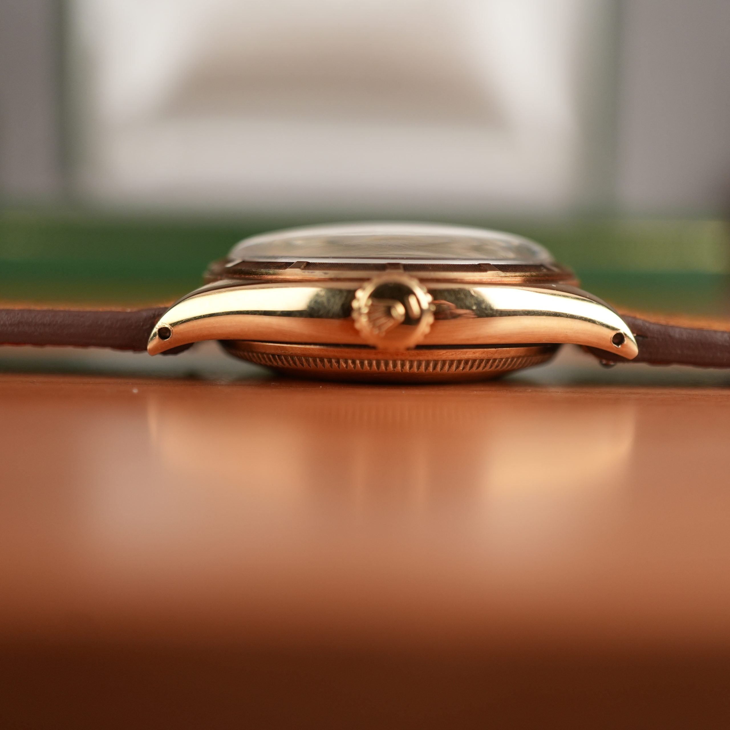 1953 Rolex Oyster Perpetual 6085 14k Yellow Gold Unpolished With Box