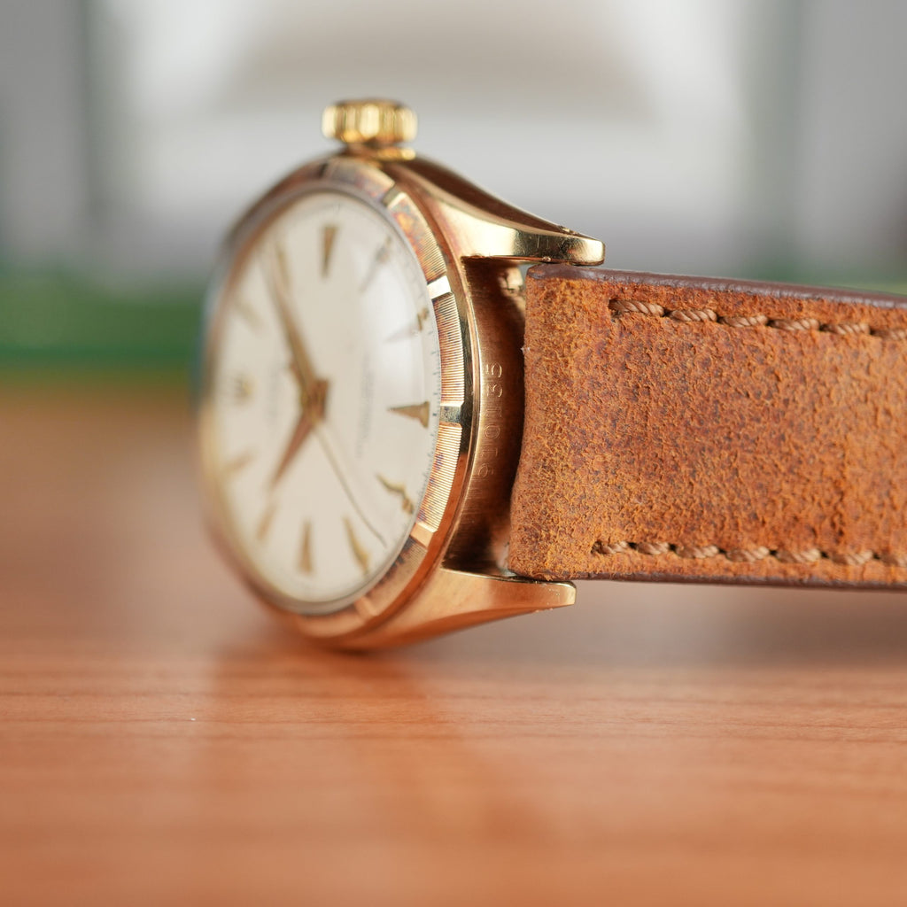1953 Rolex Oyster Perpetual 6085 14k Yellow Gold Unpolished With Box