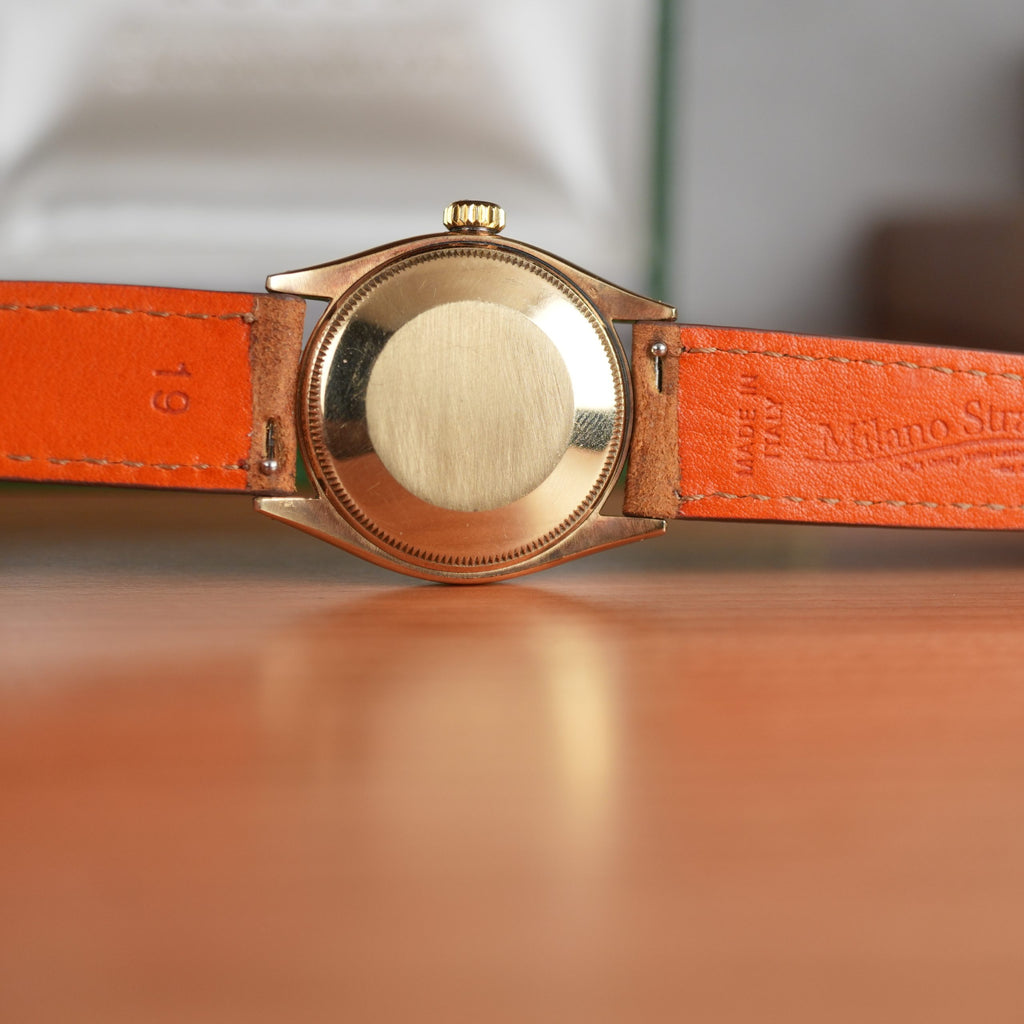 1953 Rolex Oyster Perpetual 6085 14k Yellow Gold Unpolished With Box