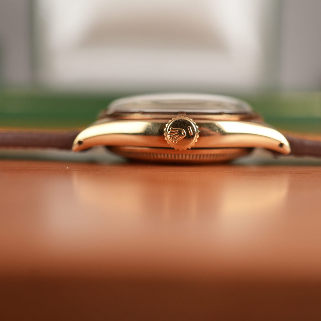 1953 Rolex Oyster Perpetual 6085 14k Yellow Gold Unpolished With Box