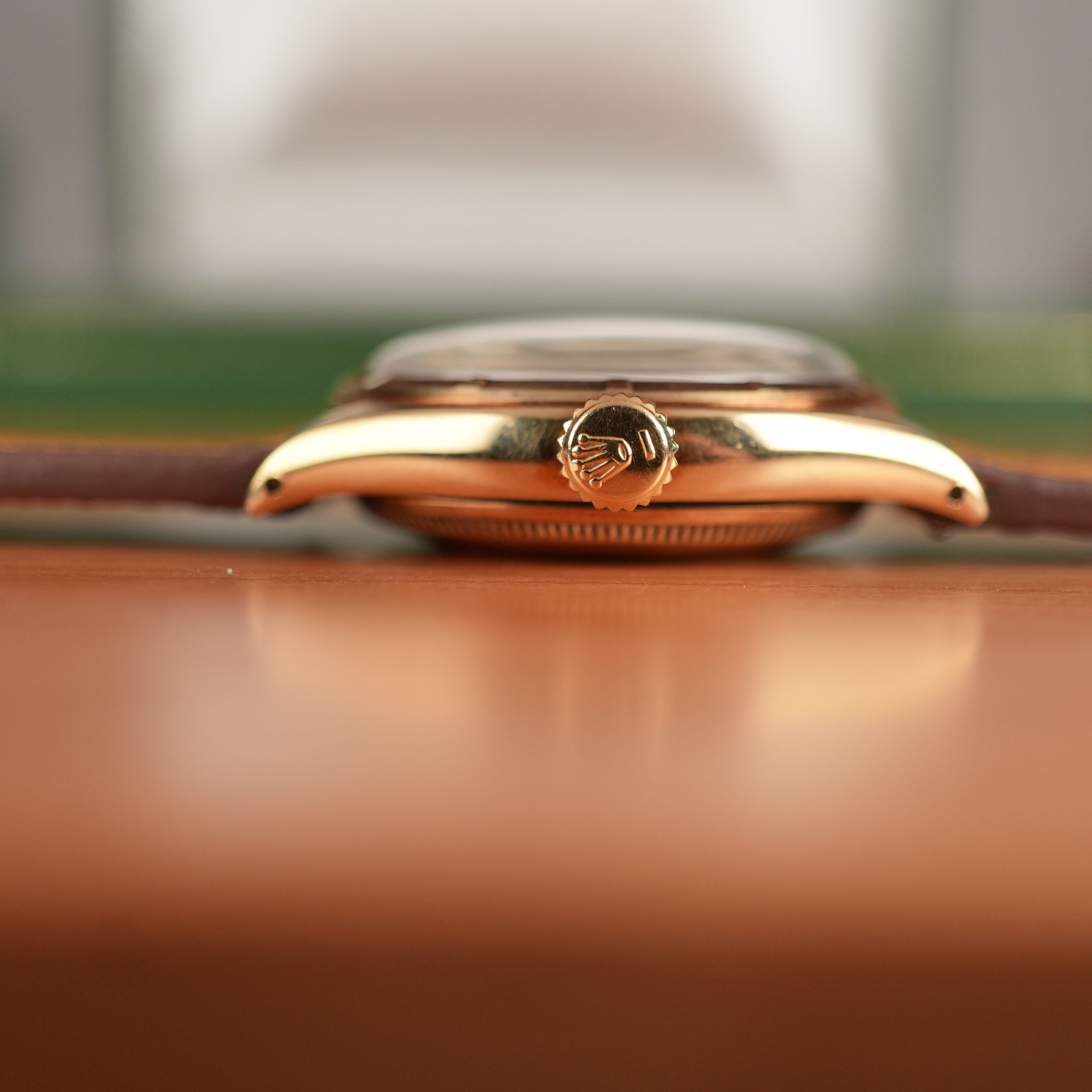 1953 Rolex Oyster Perpetual 6085 14k Yellow Gold Unpolished With Box