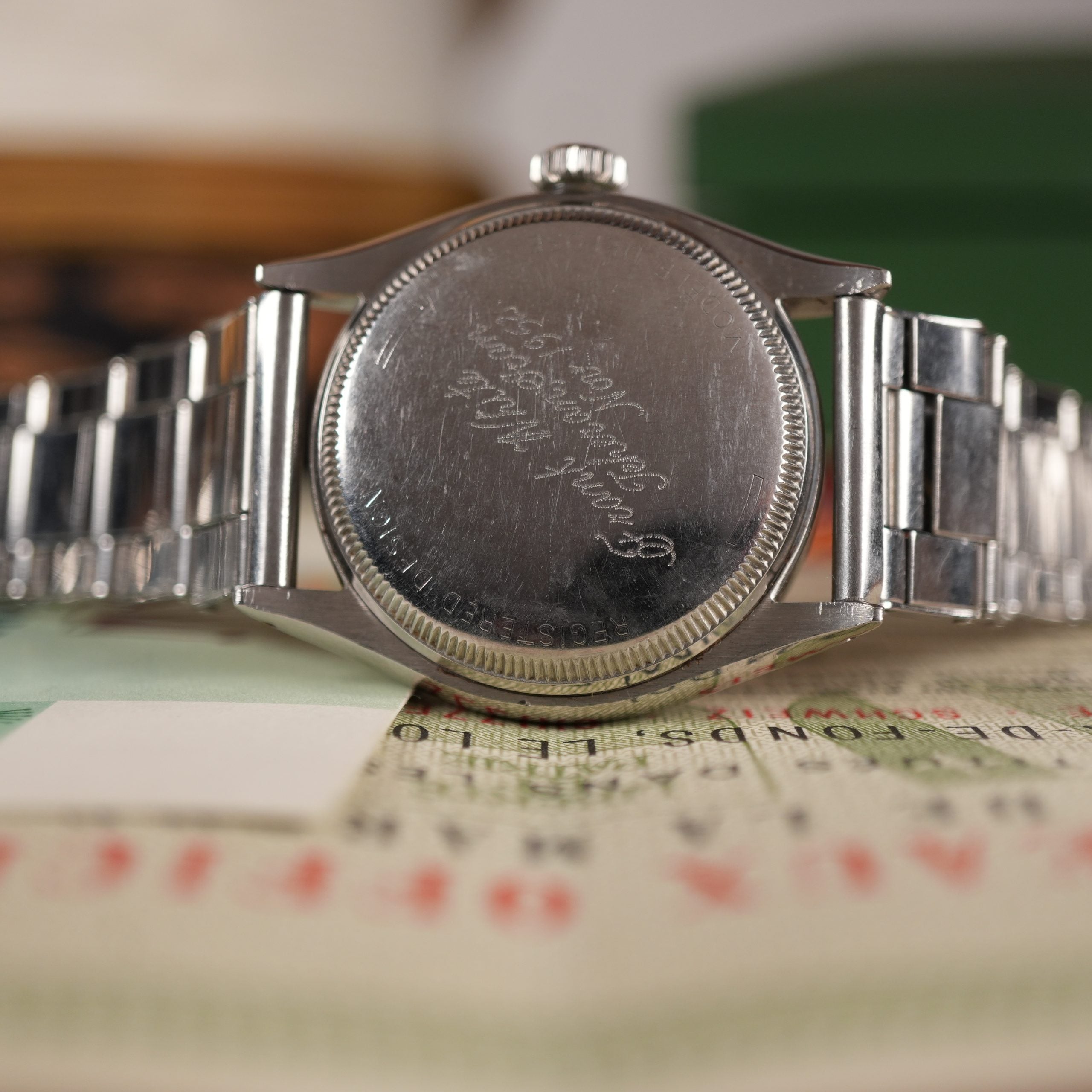 1953 Rolex Oyster Perpetual 6285 Unpolished Waffle Dial US Army Provenance Box and papers Gifted by Shah Of Iran