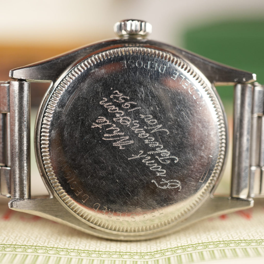 1953 Rolex Oyster Perpetual 6285 Unpolished Waffle Dial US Army Provenance Box and papers Gifted by Shah Of Iran