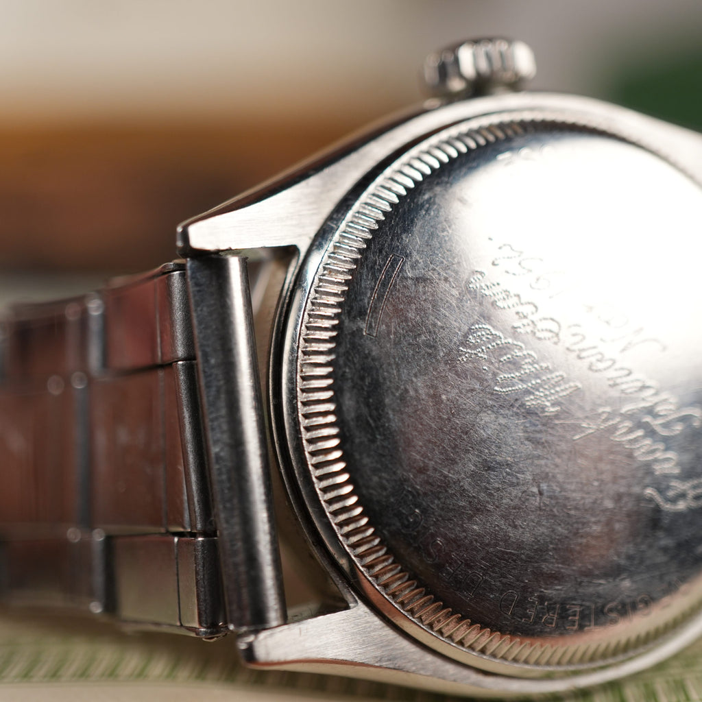 1953 Rolex Oyster Perpetual 6285 Unpolished Waffle Dial US Army Provenance Box and papers Gifted by Shah Of Iran
