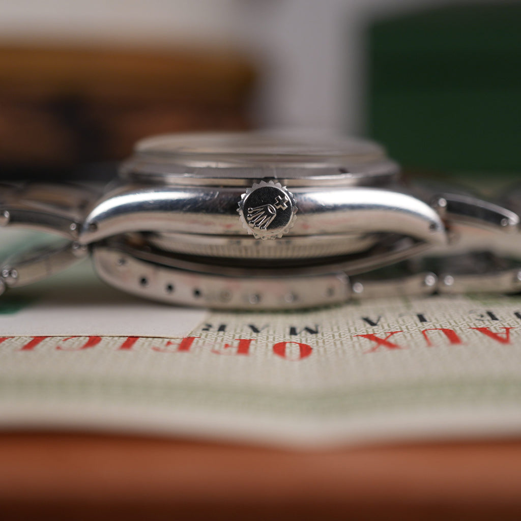 1953 Rolex Oyster Perpetual 6285 Unpolished Waffle Dial US Army Provenance Box and papers Gifted by Shah Of Iran