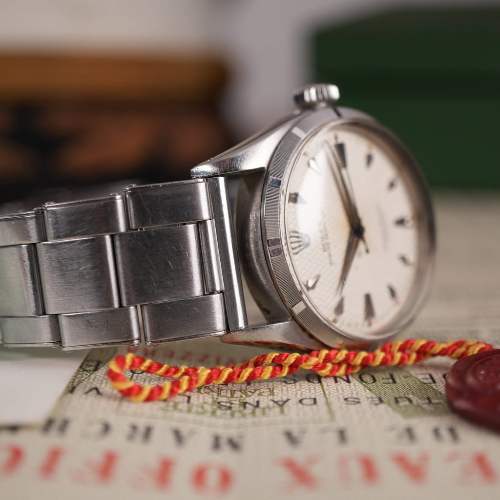 1953 Rolex Oyster Perpetual 6285 Unpolished Waffle Dial US Army Provenance Box and papers Gifted by Shah Of Iran