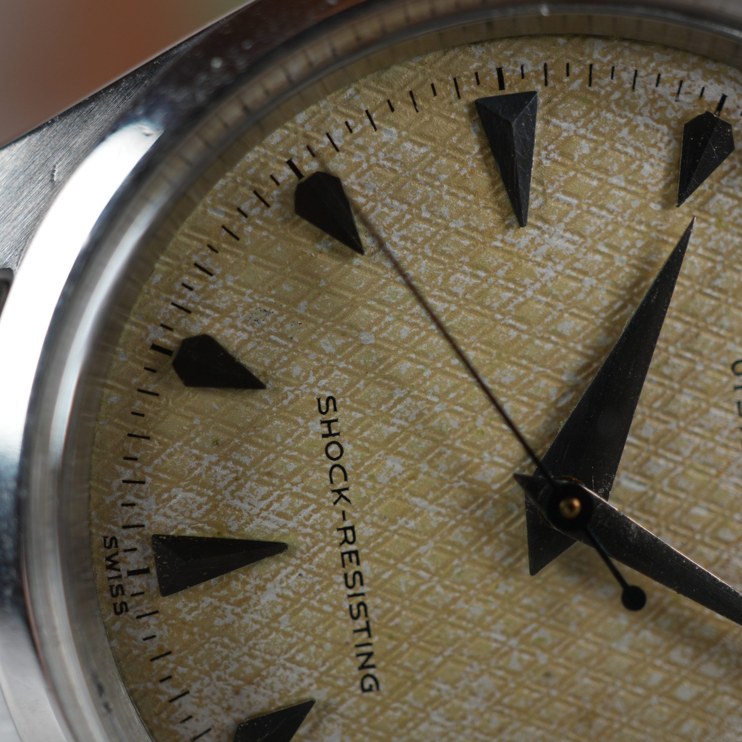 1953 Rolex Oyster Royal 6244 with Rare Honeycomb Dial and Arrowhead Markers
