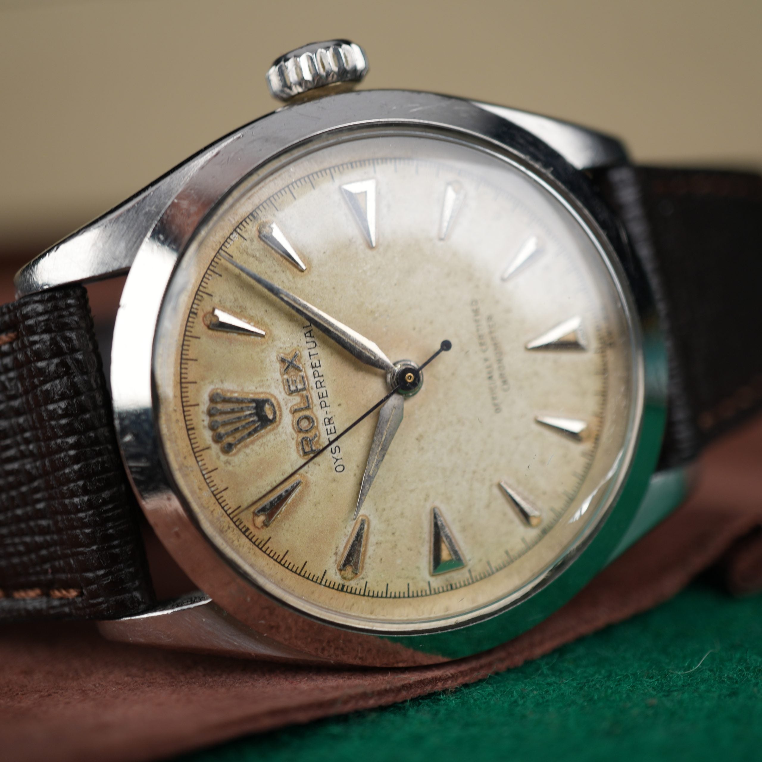 1953 Rolex Oyster Perpetual 6284 Rhodium Cream Dial