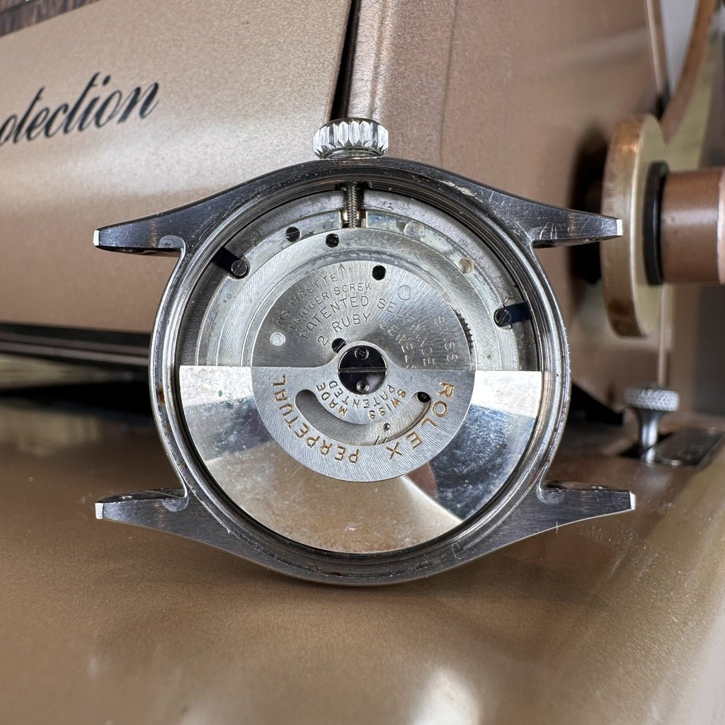 1954 Rolex Oyster Perpetual 6284 With Perfect Radium Honeycomb Dial