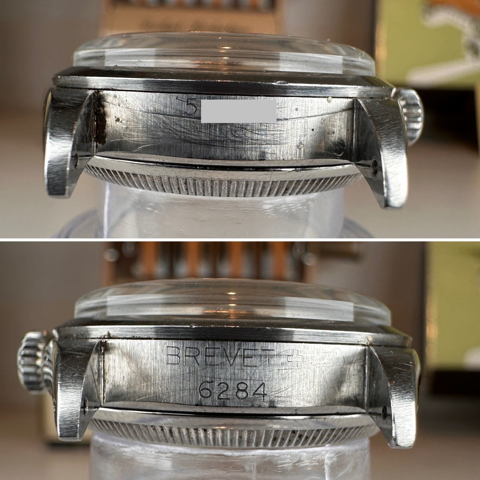1954 Rolex Oyster Perpetual 6284 With Perfect Radium Honeycomb Dial