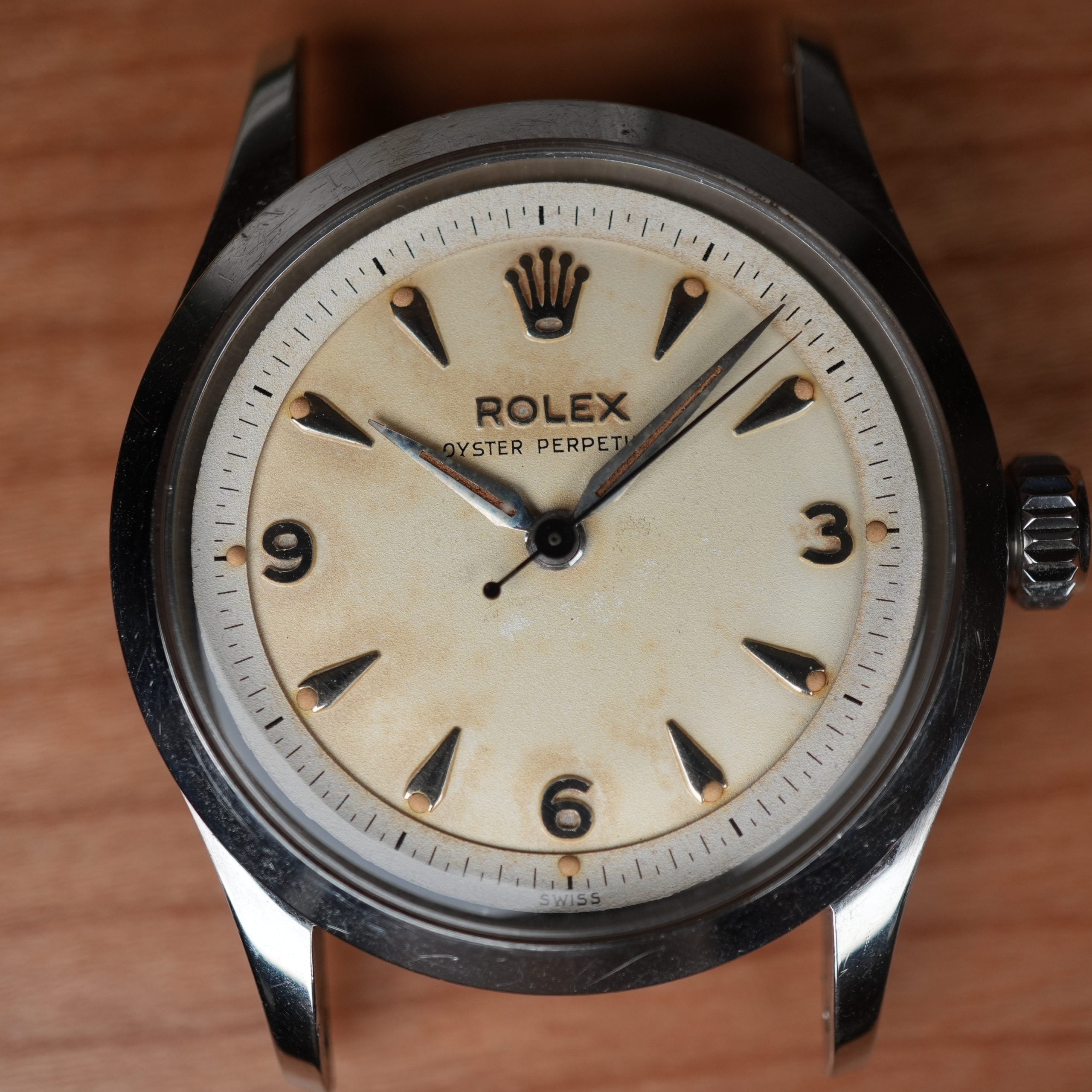 1954 Rolex Oyster Perpetual 6332 Explorer Dial Unpolished Near NOS