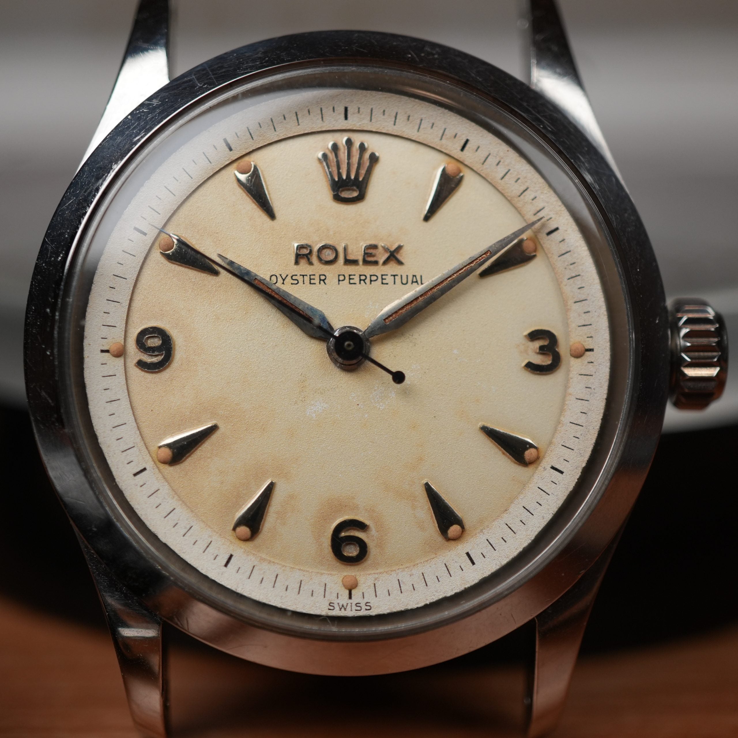 1954 Rolex Oyster Perpetual 6332 Explorer Dial Unpolished Near NOS