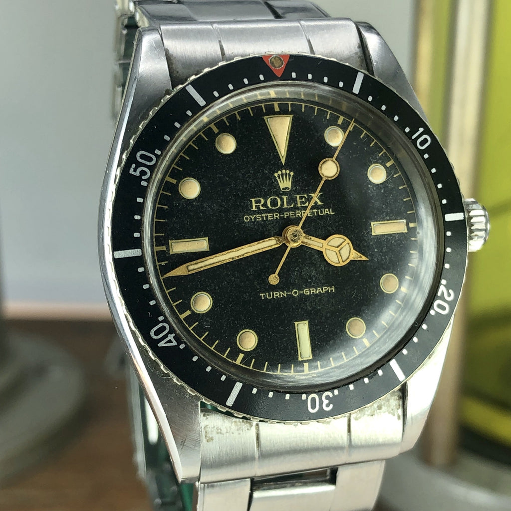 1954 Vintage Rolex TURN-O-GRAPH 6202 Pre-Submariner Unpolished & Unserviced Time Capsule  Example