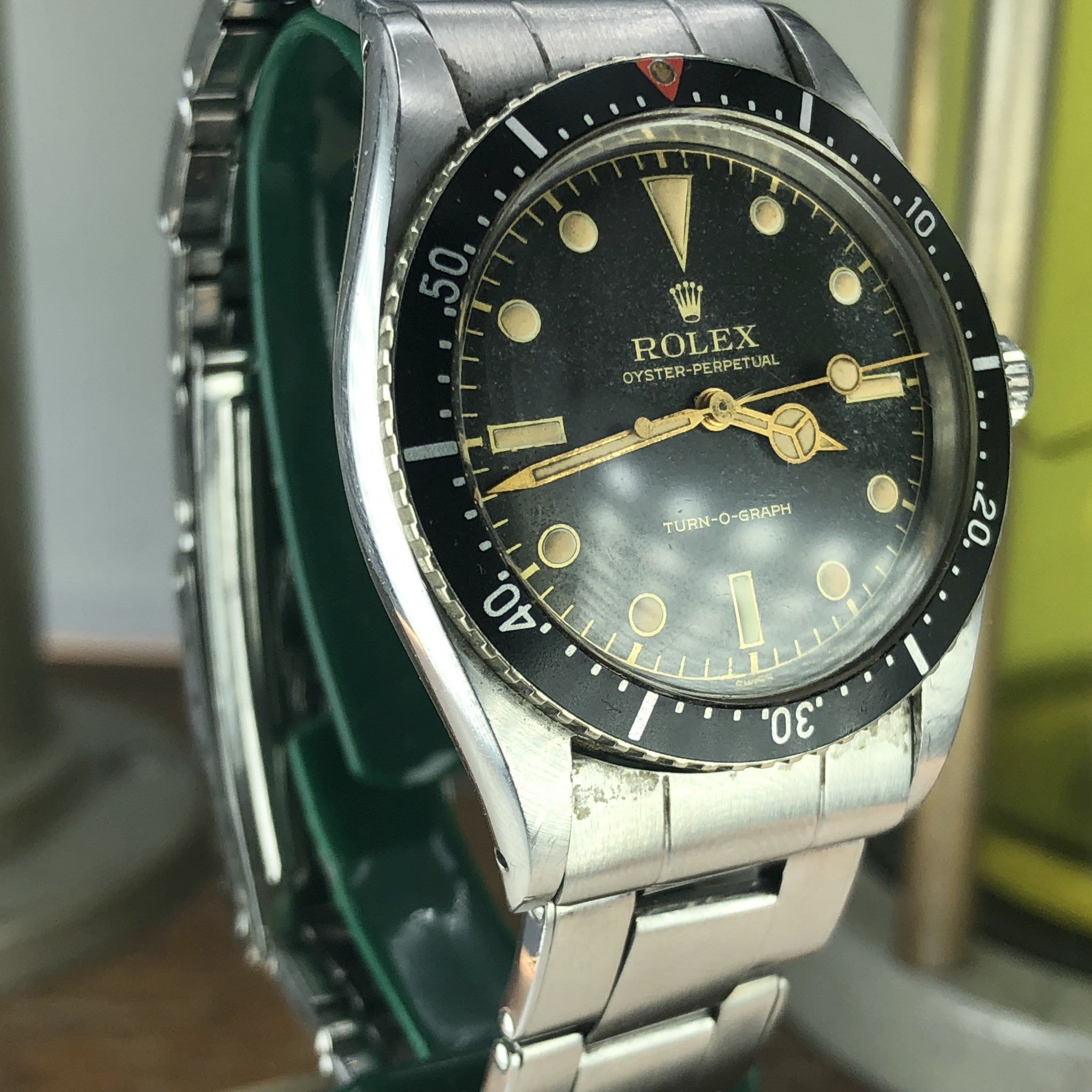 1954 Vintage Rolex TURN-O-GRAPH 6202 Pre-Submariner Unpolished & Unserviced Time Capsule  Example