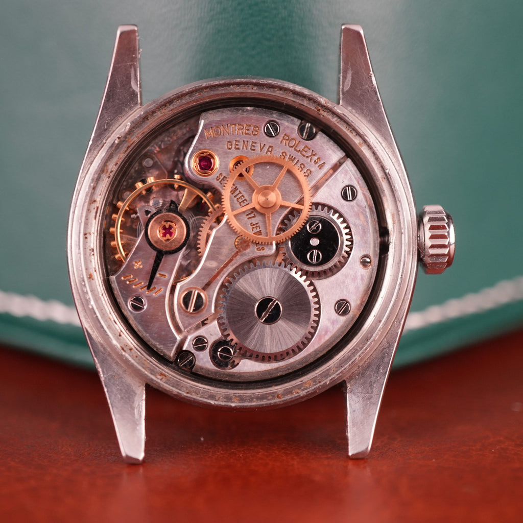 1955 Rolex Oyster Speedking 6420 With Rare Untouched Explorer Radium Dial
