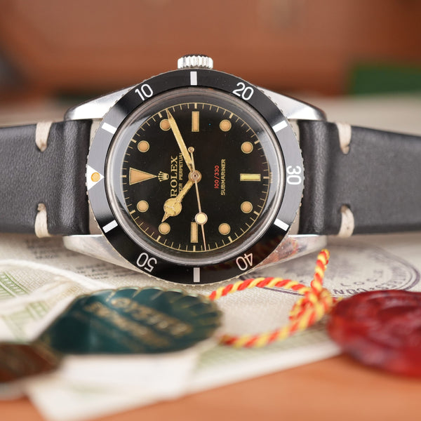 1956 Rolex Submariner 6536/1 Chronometer Certificate with Box and Papers