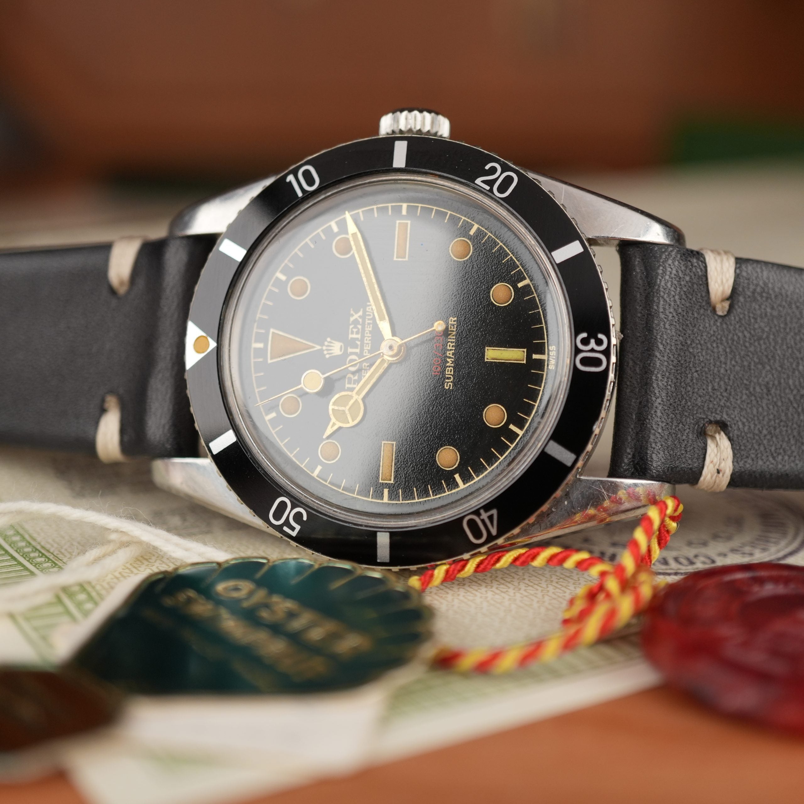 1956 Rolex Submariner 6536/1 Chronometer Certificate with Box and Papers