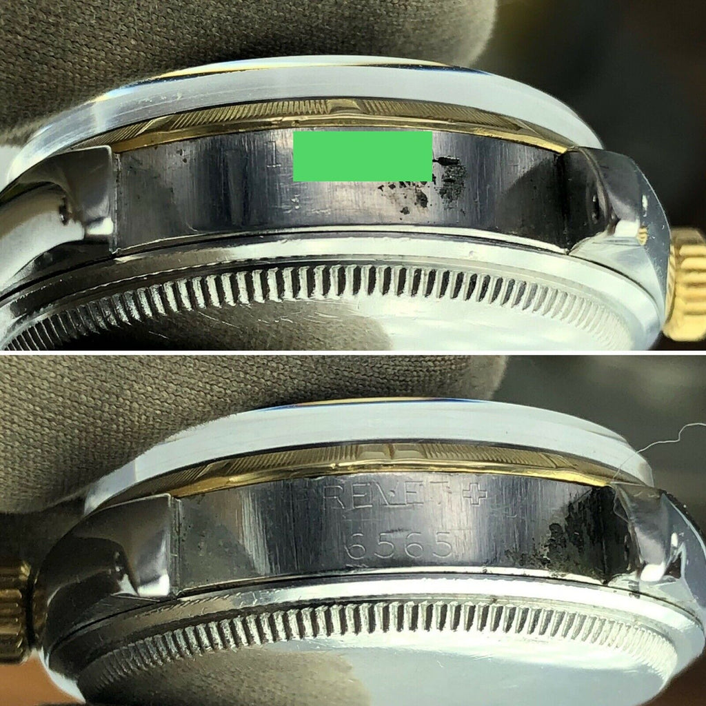1956 Vintage Rolex Oyster Perpetual 6565 Original Black Dial & Hands Cal. 1030