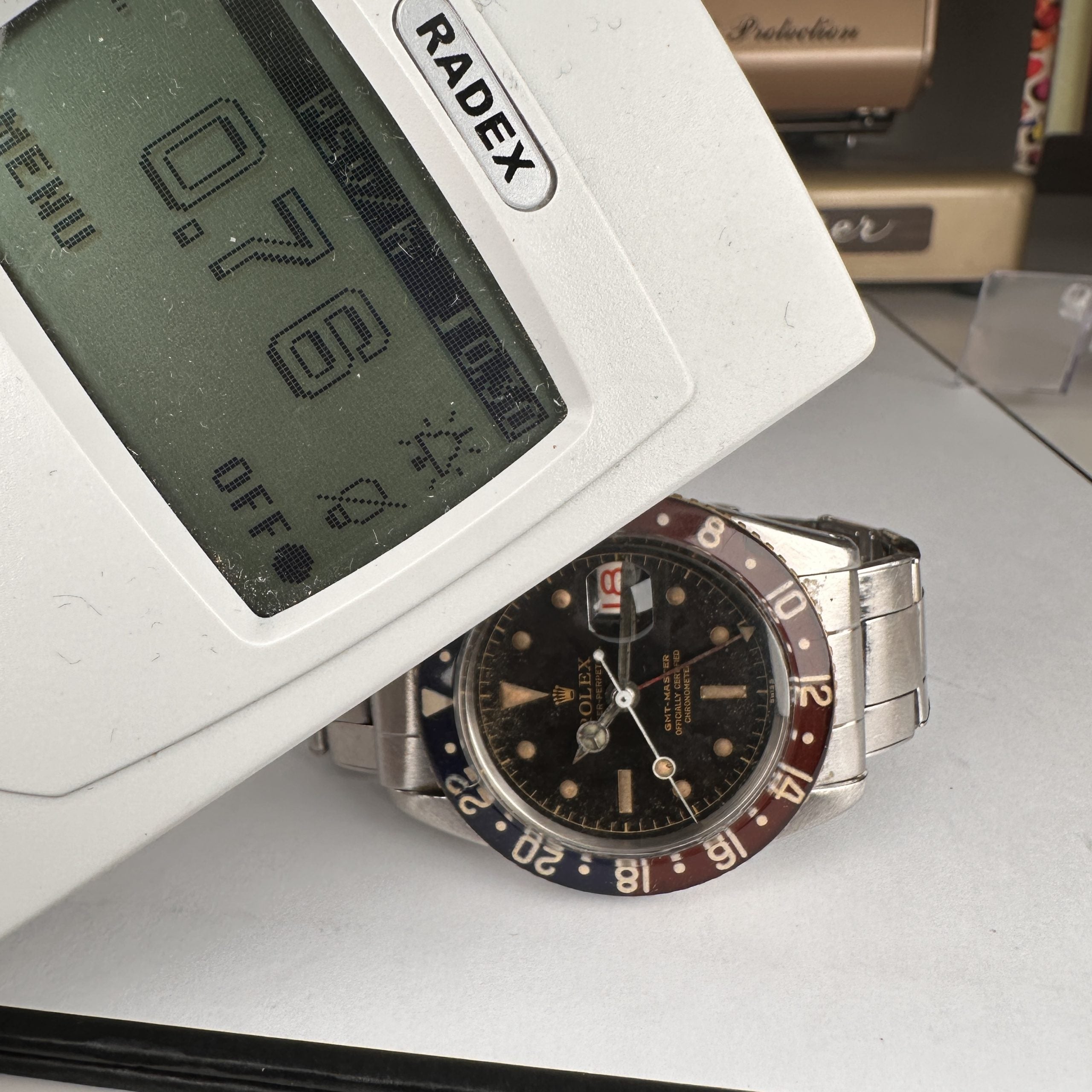 1957 Rolex GMT-Master 6542 Radium Tropical Brown Dial Bakelite Bezel