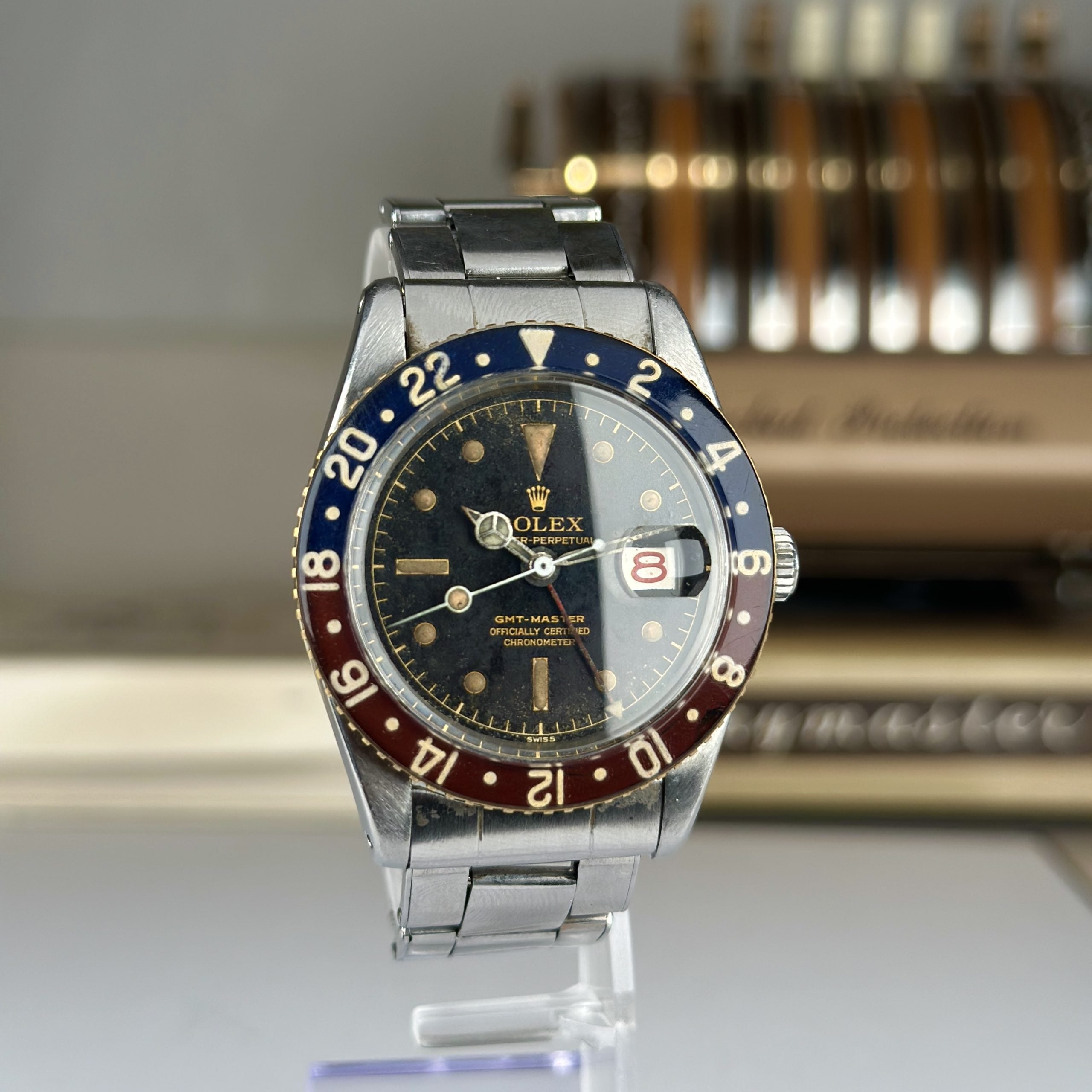 1957 Rolex GMT-Master 6542 Radium Tropical Brown Dial Bakelite Bezel