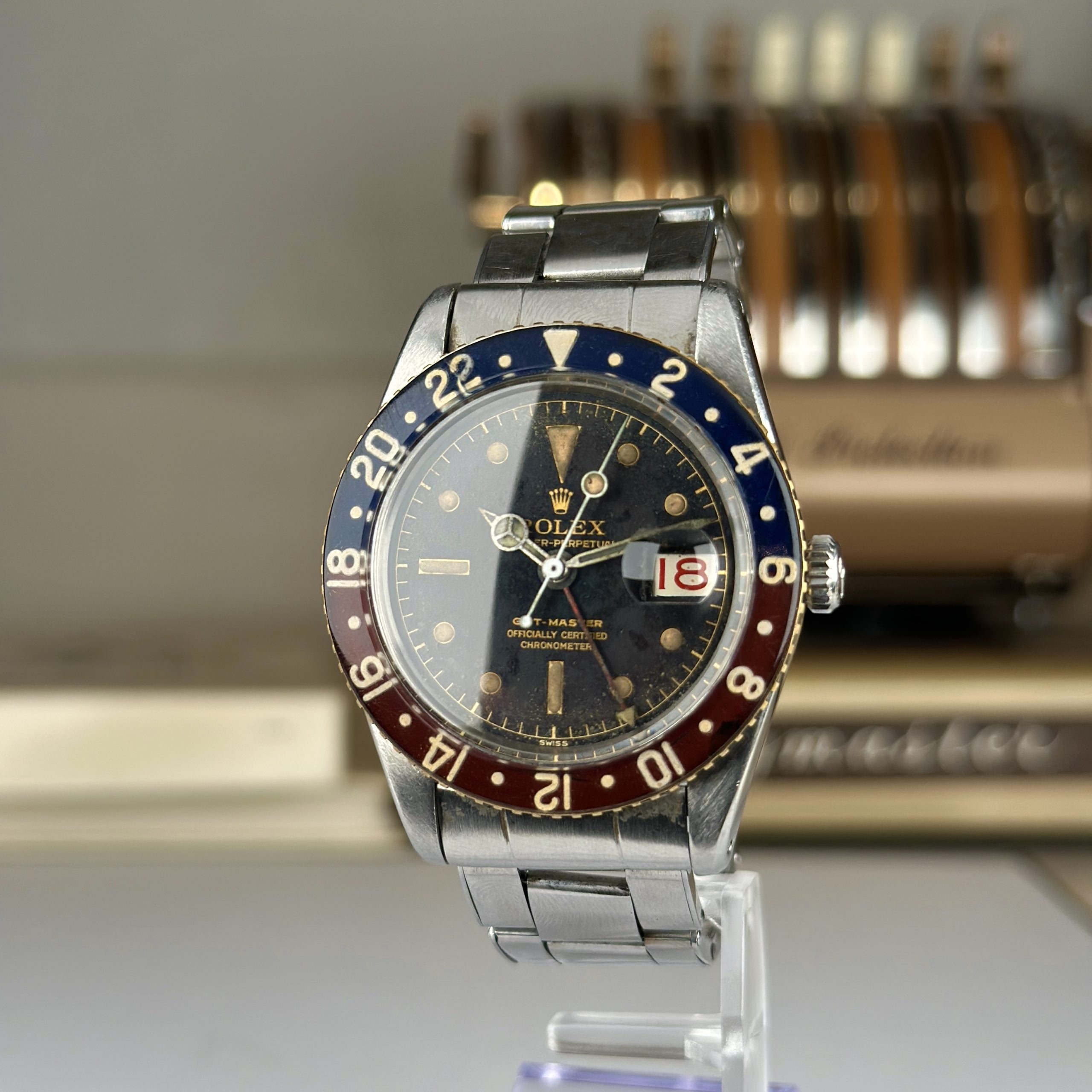1957 Rolex GMT-Master 6542 Radium Tropical Brown Dial Bakelite Bezel