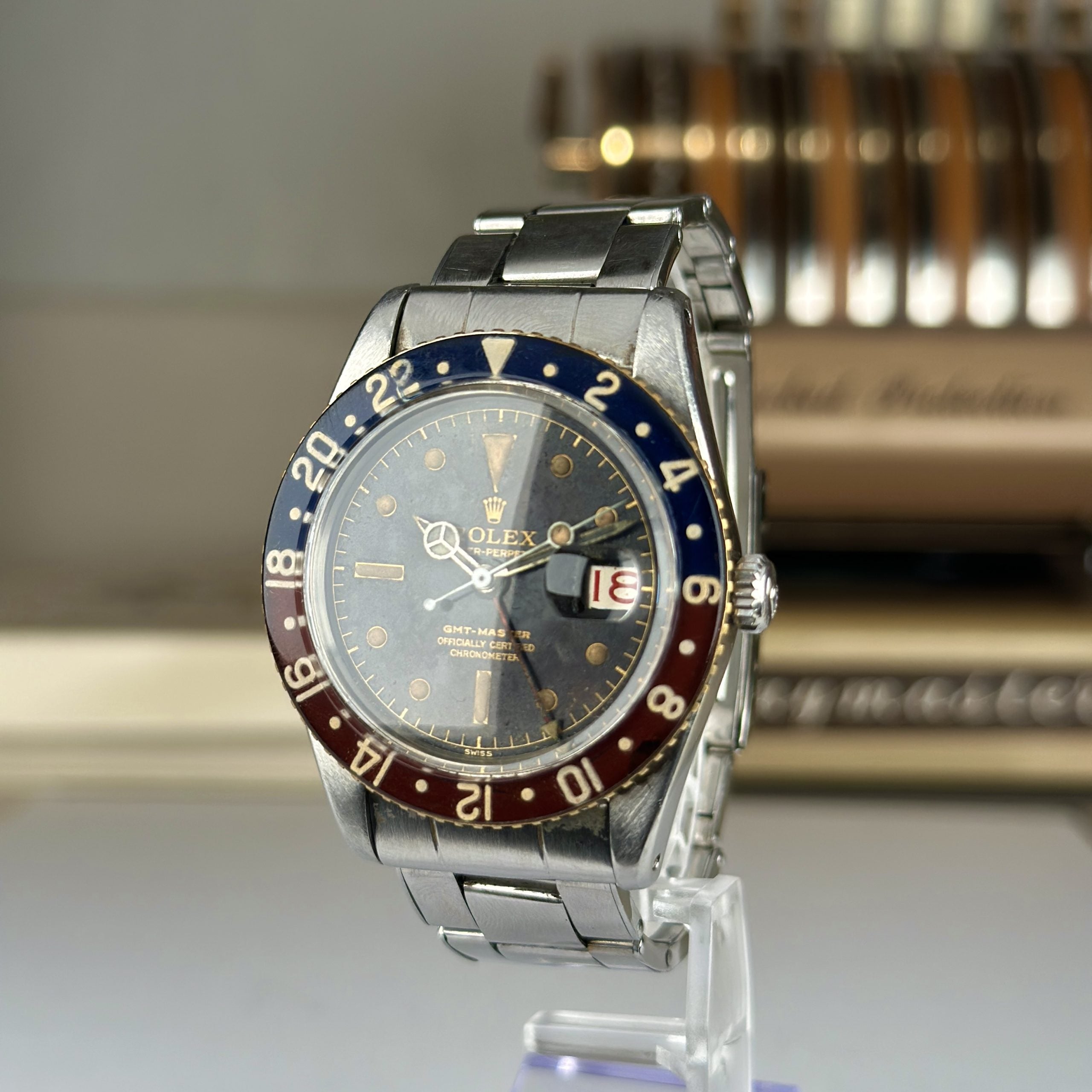 1957 Rolex GMT-Master 6542 Radium Tropical Brown Dial Bakelite Bezel