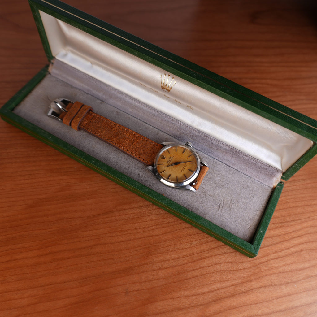 1957 Rolex Oyster Perpetual Chronometer Ref. 6564 Tropical Dial Full Set With Original Box