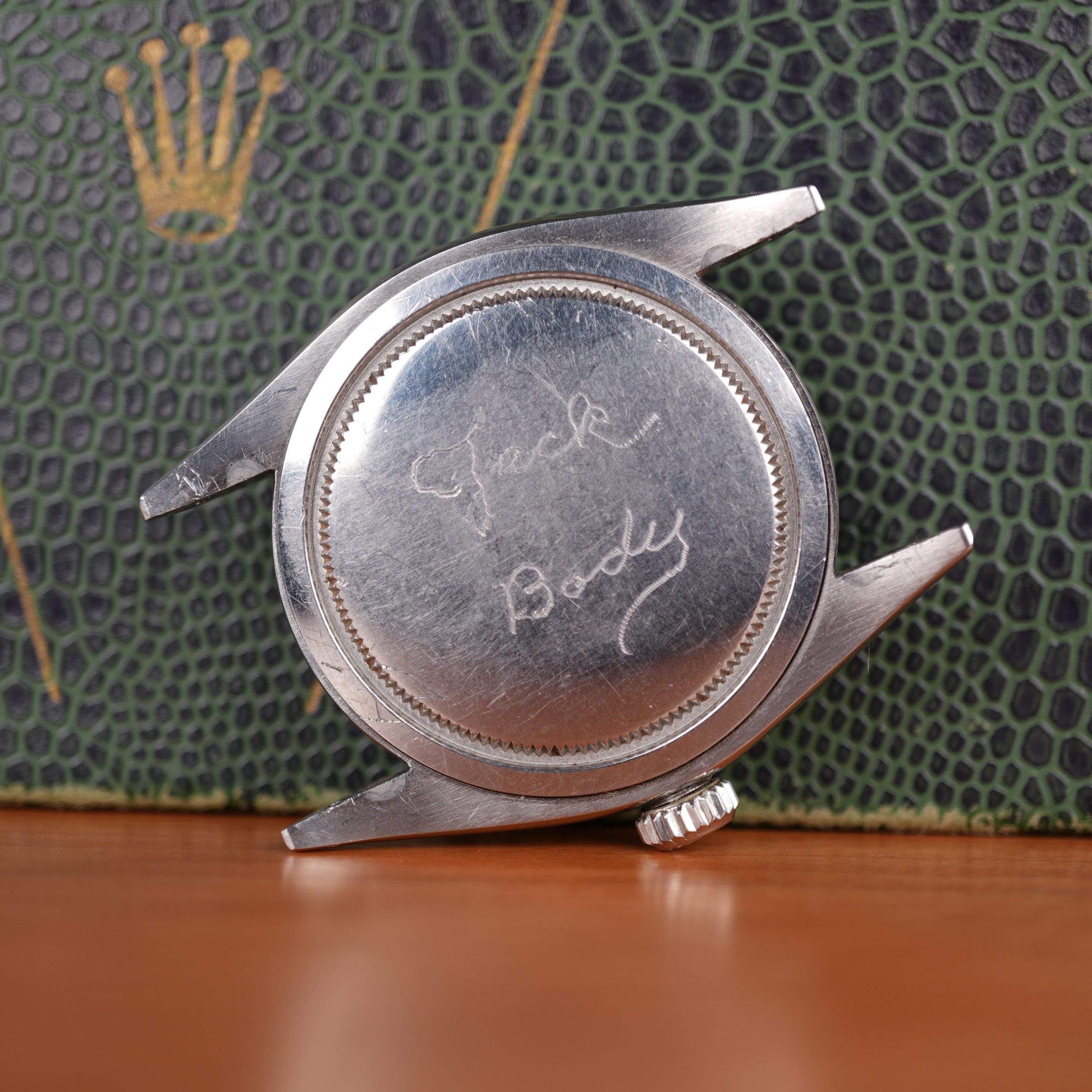 1957 Rolex Oyster Precision Ref. 6422 With Rare Explorer Chevron Dial, Original Bracelet and Box