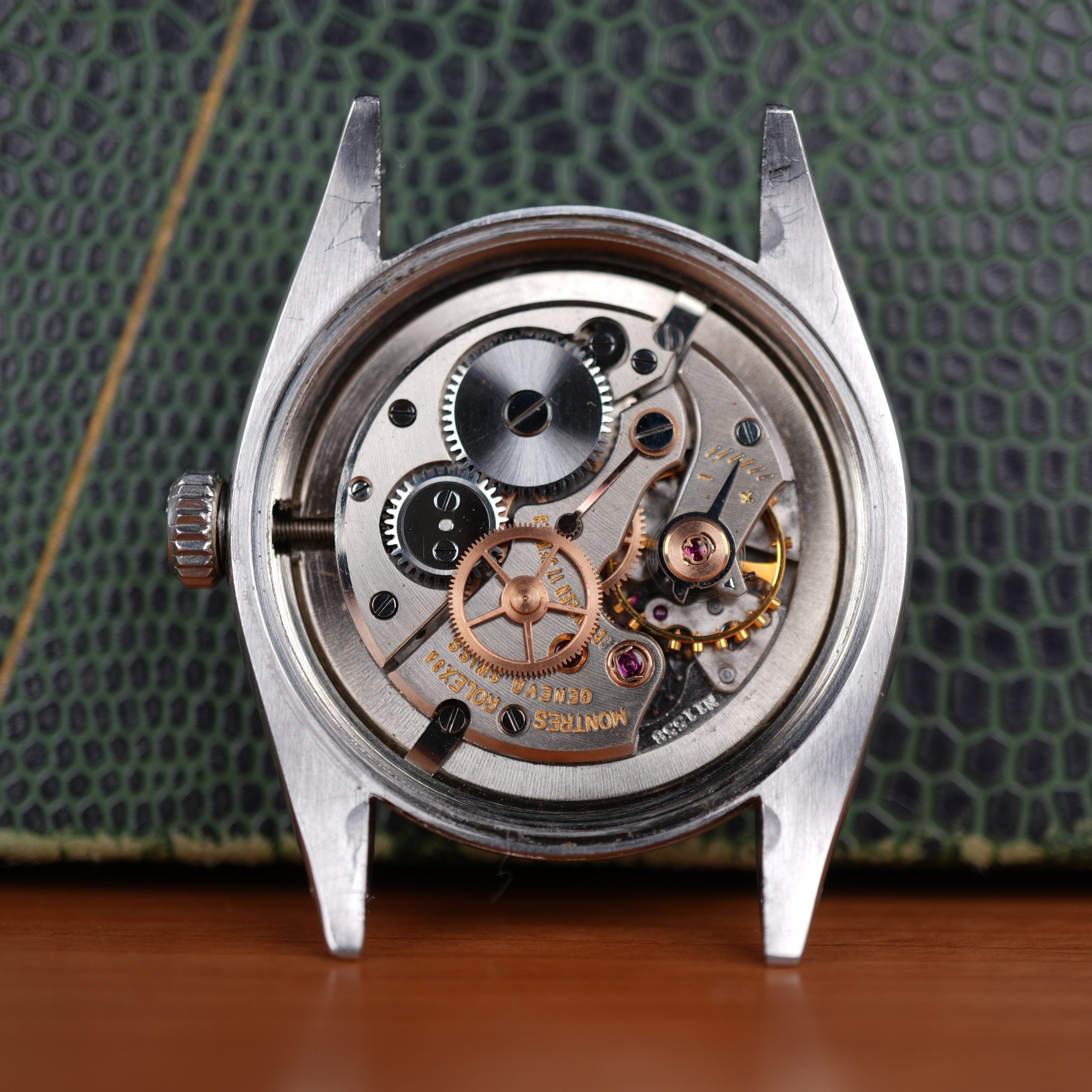 1957 Rolex Oyster Precision Ref. 6422 With Rare Explorer Chevron Dial, Original Bracelet and Box