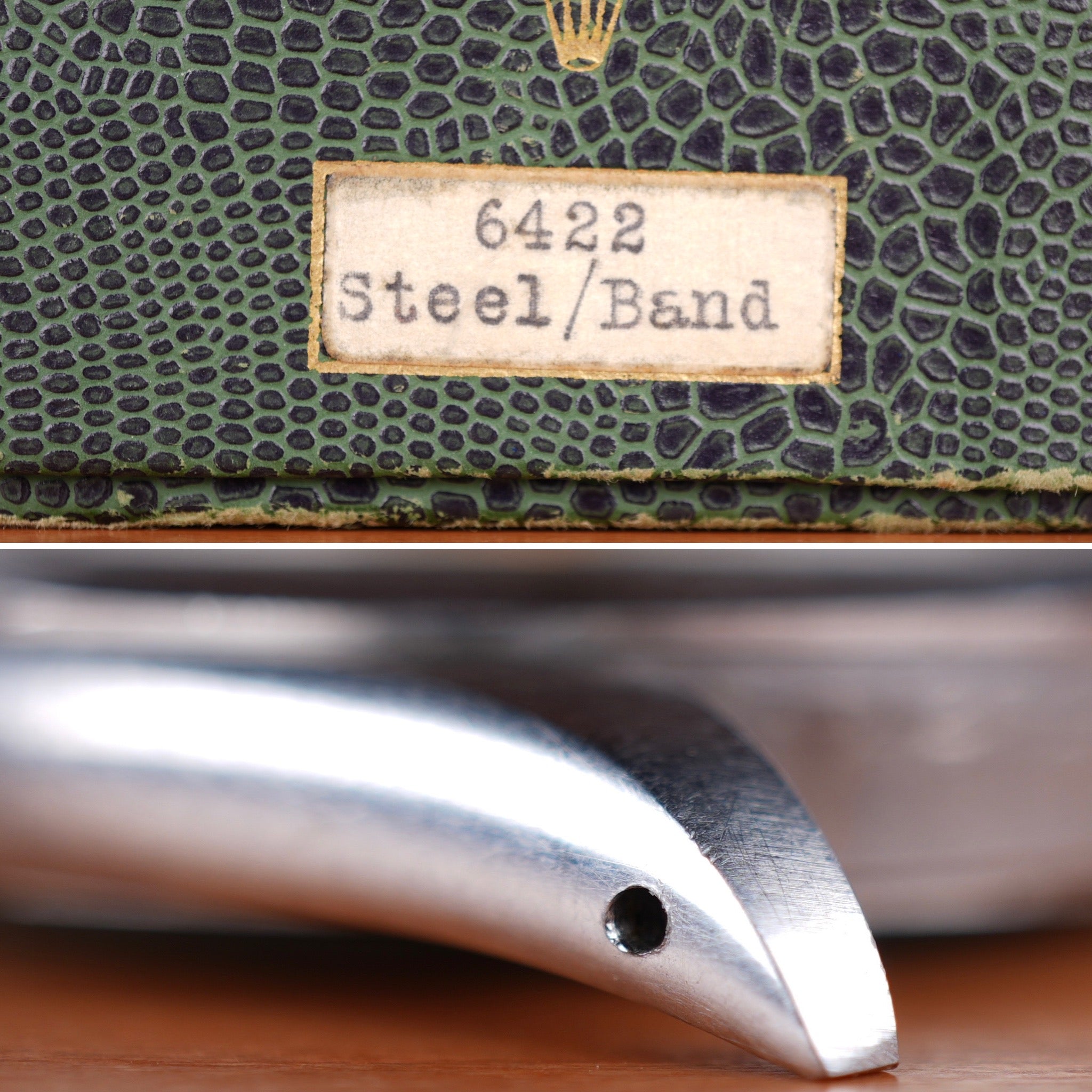 1957 Rolex Oyster Precision Ref. 6422 With Rare Explorer Chevron Dial, Original Bracelet and Box