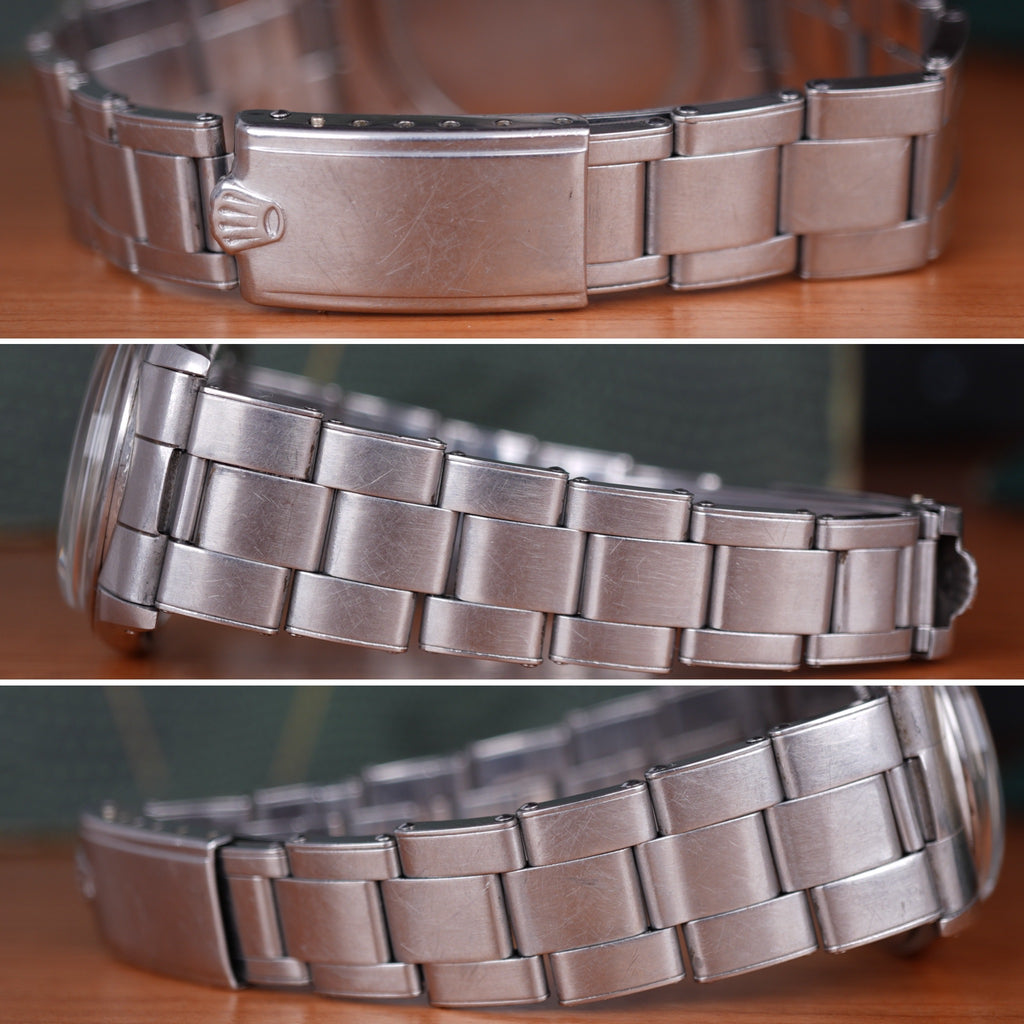 1957 Rolex Oyster Precision Ref. 6422 With Rare Explorer Chevron Dial, Original Bracelet and Box