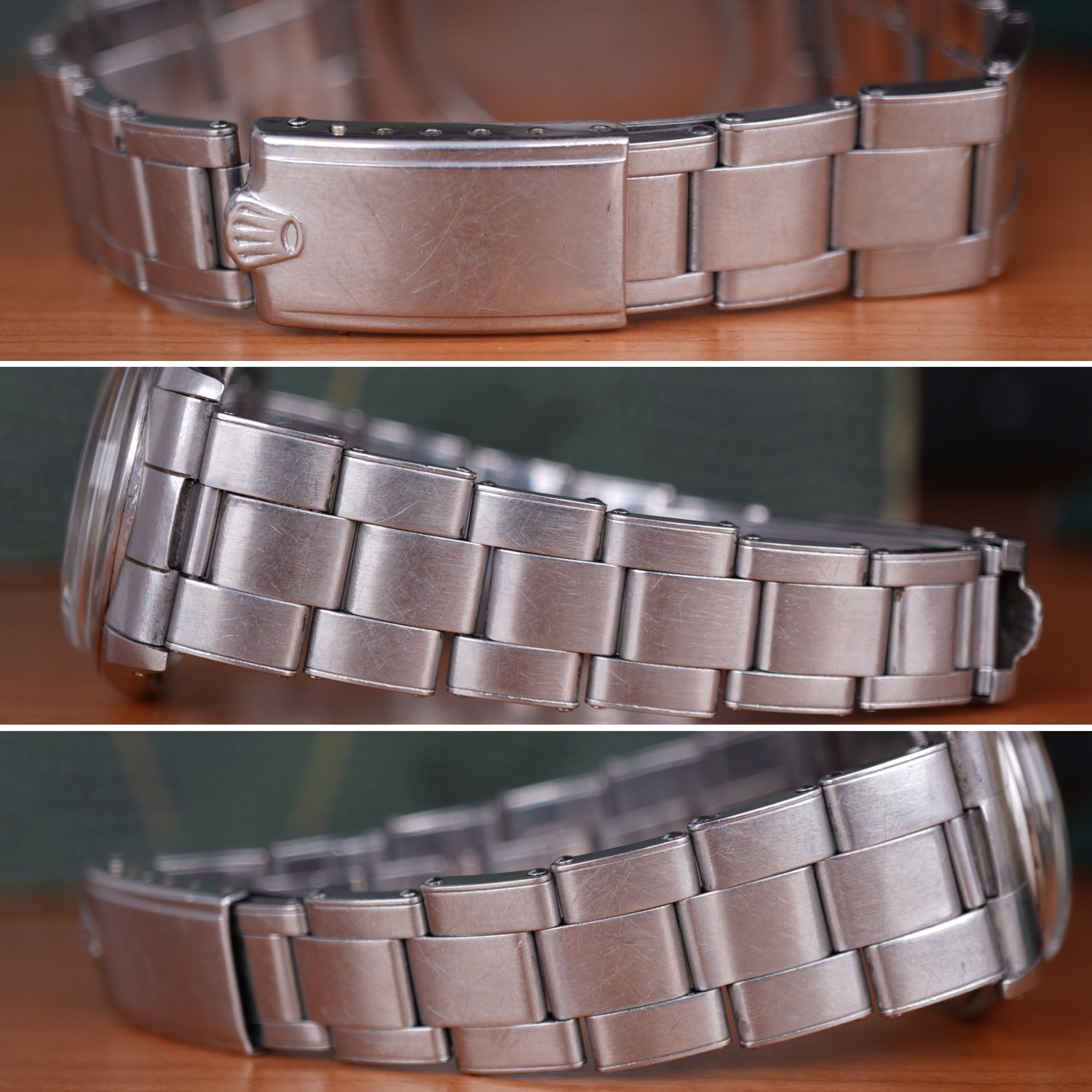 1957 Rolex Oyster Precision Ref. 6422 With Rare Explorer Chevron Dial, Original Bracelet and Box