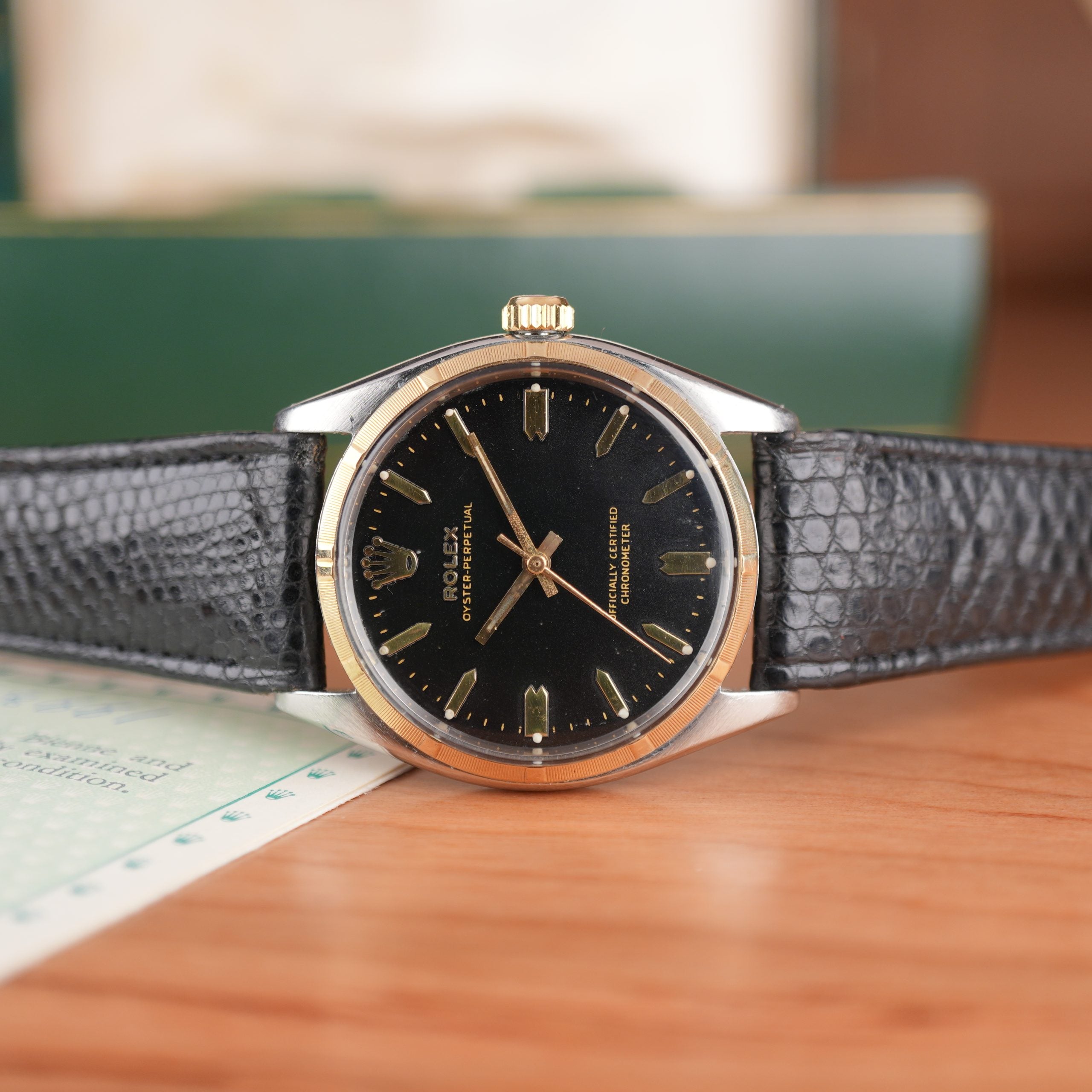 1958 Rolex Oyster Perpetual 6565 Steel and Gold 34mm with Box and Papers