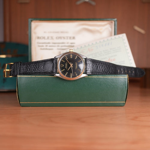 1958 Rolex Oyster Perpetual 6565 Steel and Gold 34mm with Box and Papers